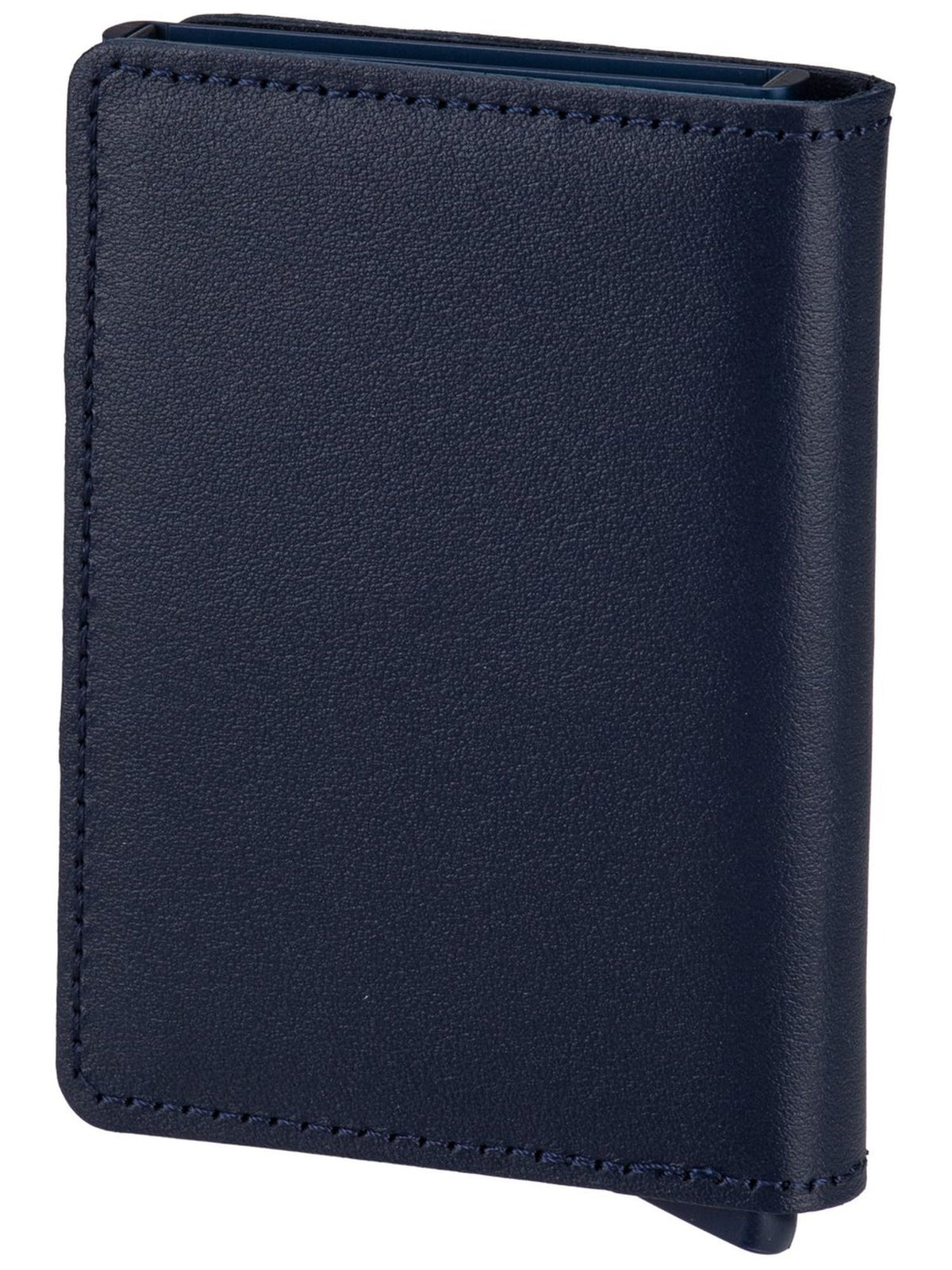 Secrid Slimwallet Original Wallet - Navy Leather Card Holder