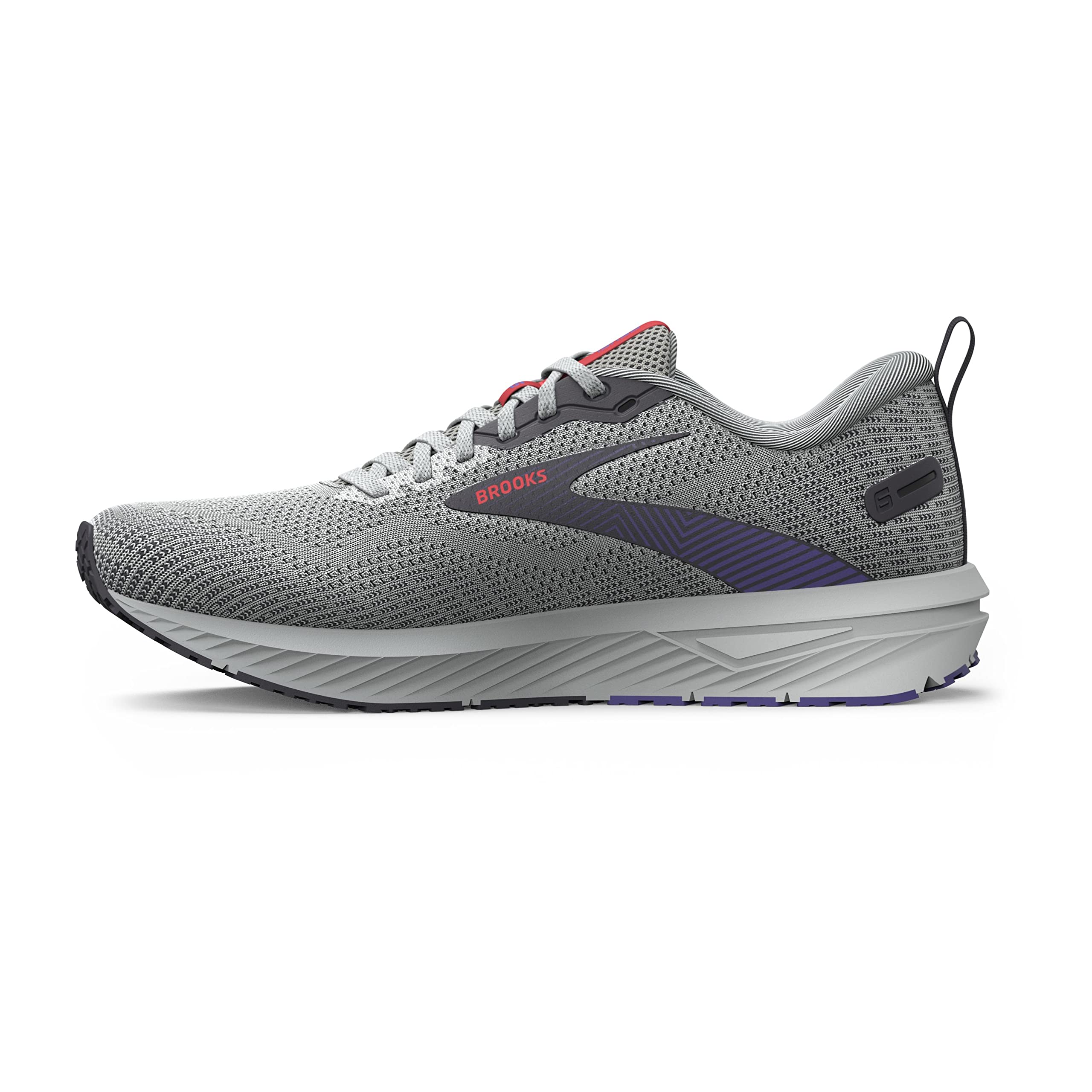 Brooks Revel 6 Men Road Running Shoes Cotton Dawn Blue Cayenne Nine Iron