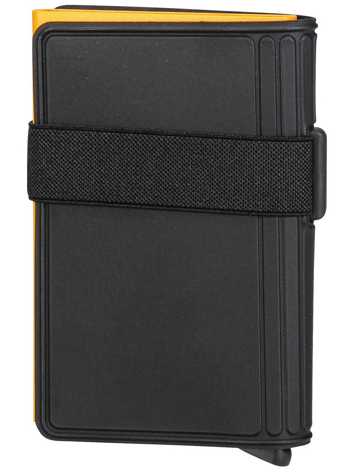 Secrid Band Wallet RFID Protected Black-Ochre Leather Credit Card Holder