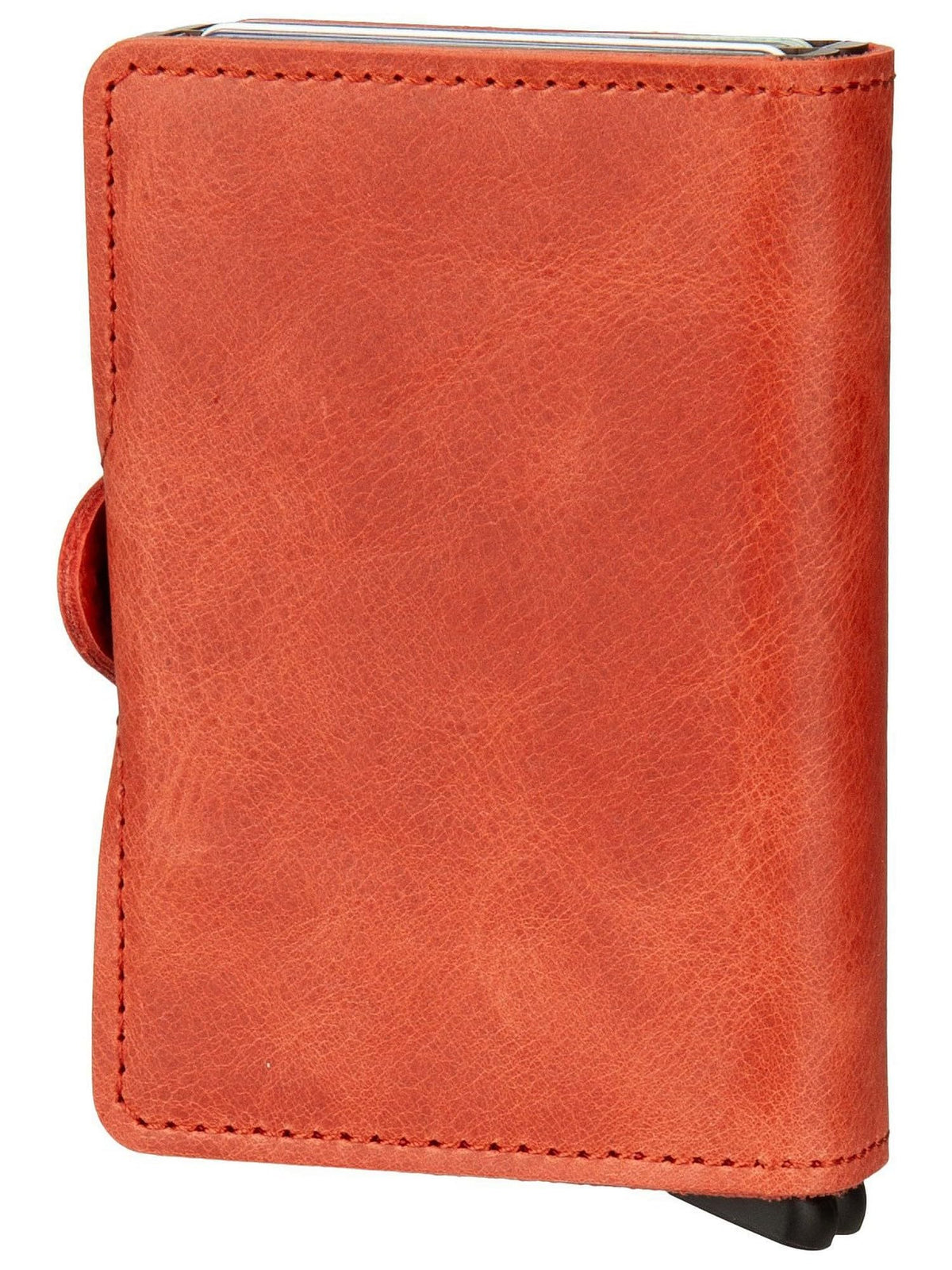 Secrid Vintage RFID Leather Wallet Orange - Slim Bifold for Cards & Notes