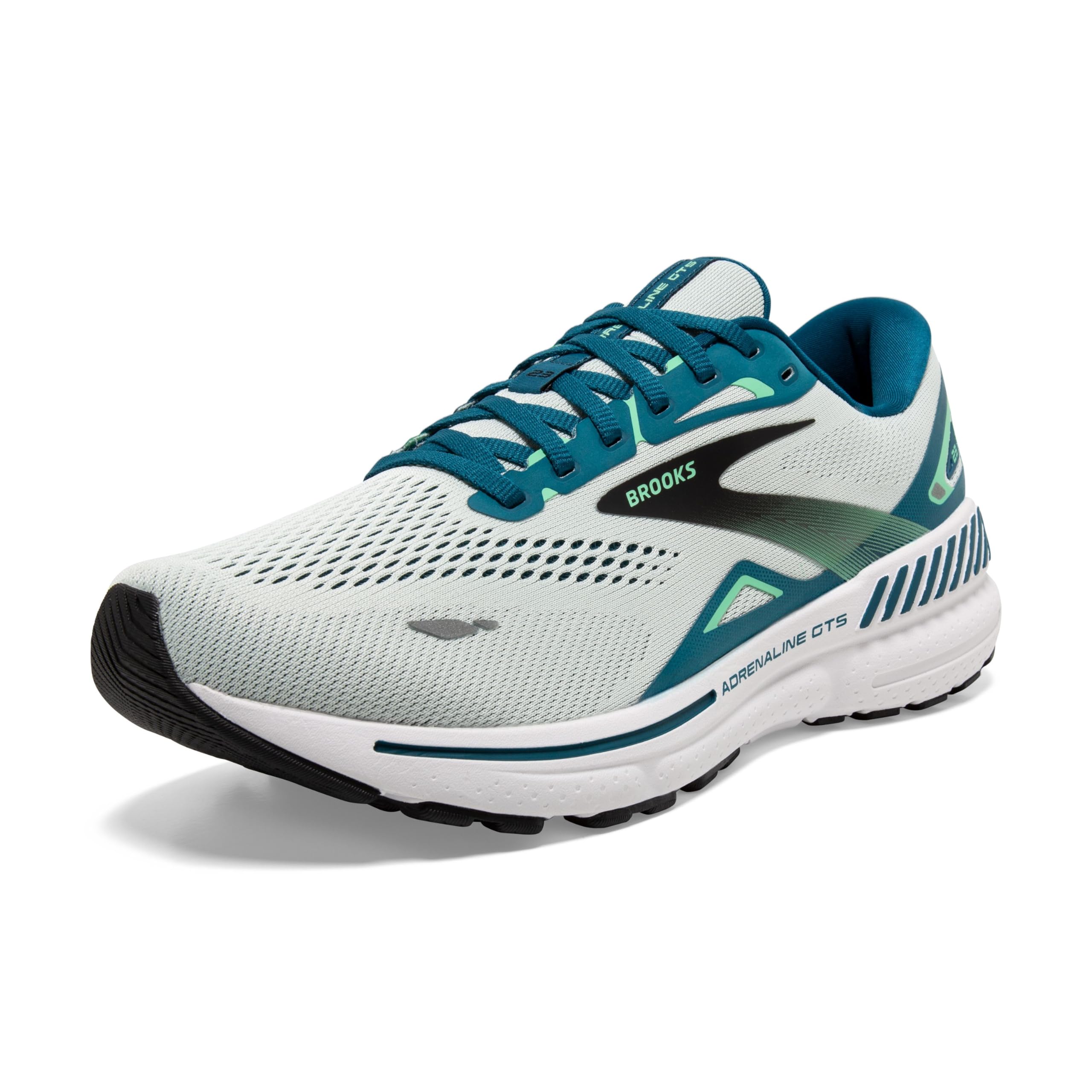 Brooks Adrenaline GTS 23 Men Road Running Shoes Mesh Blue Grey Lightweight