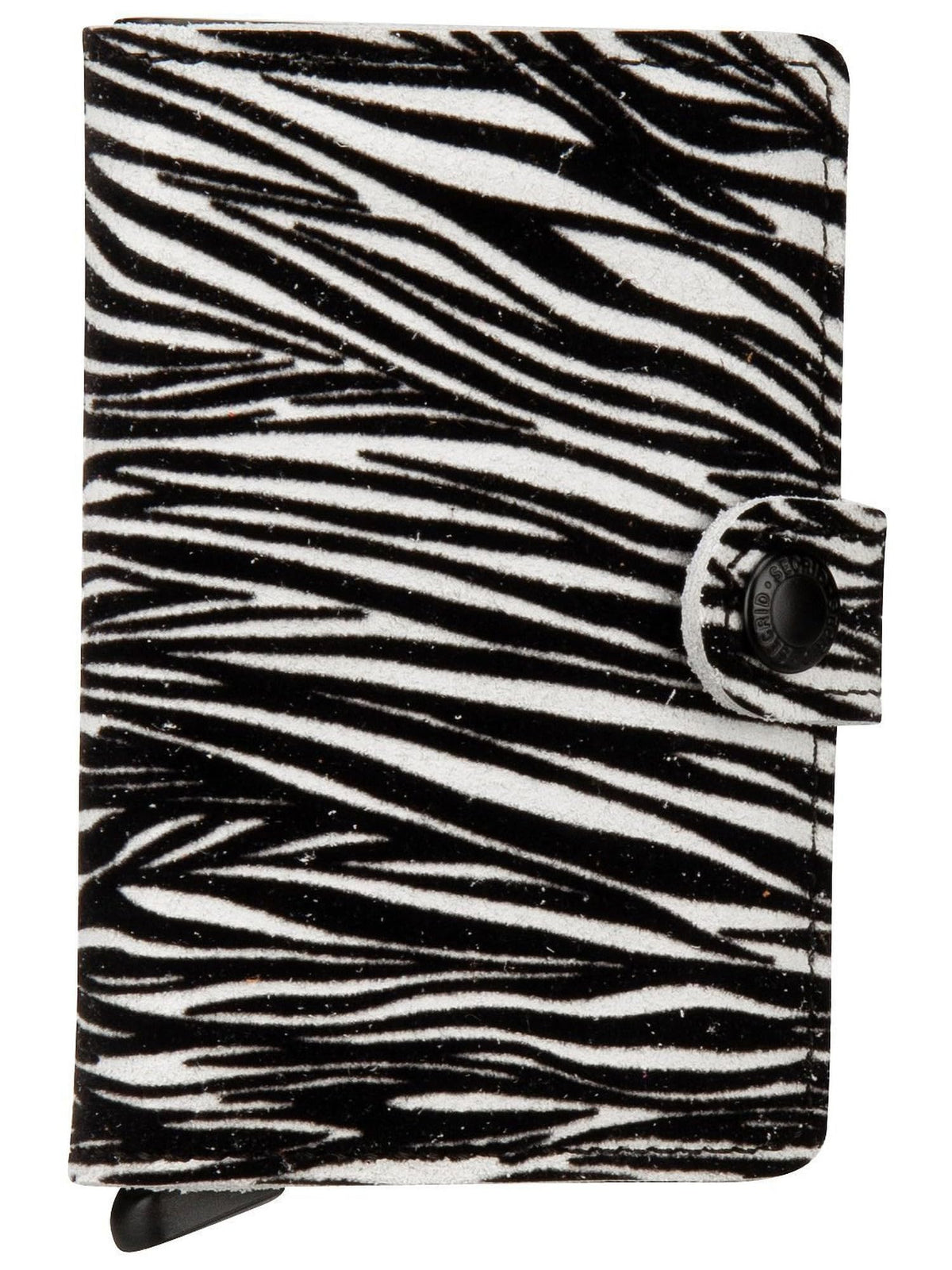 Secrid Miniwallet Zebra RFID Wallet - Light Grey Leather for Men & Women