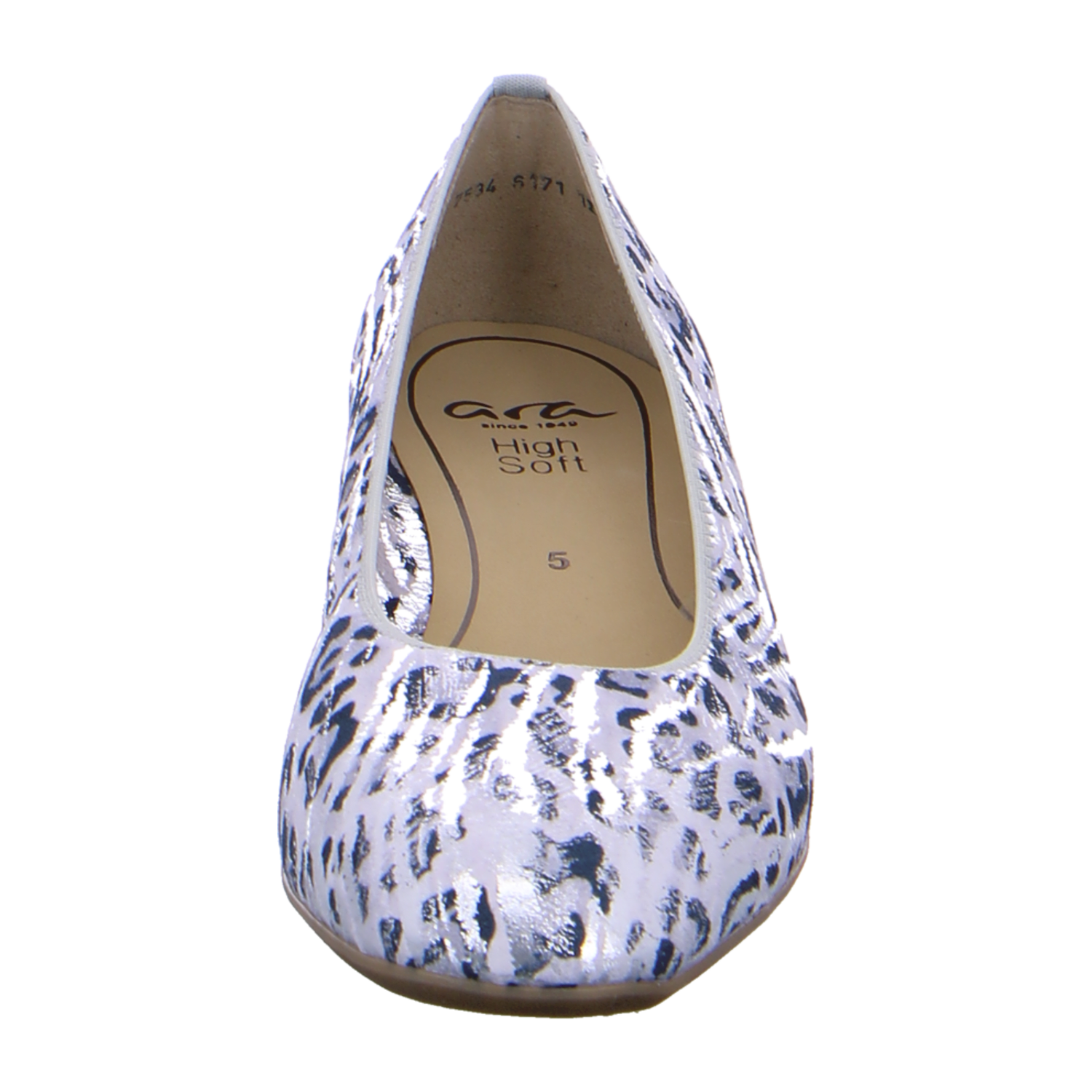 ARA GRAZ Women's Gray Suede Pumps with Closed Toe and Leather Lining