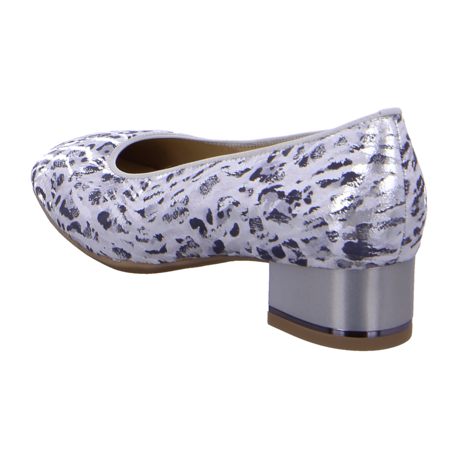 ARA GRAZ Women's Gray Suede Pumps with Closed Toe and Leather Lining