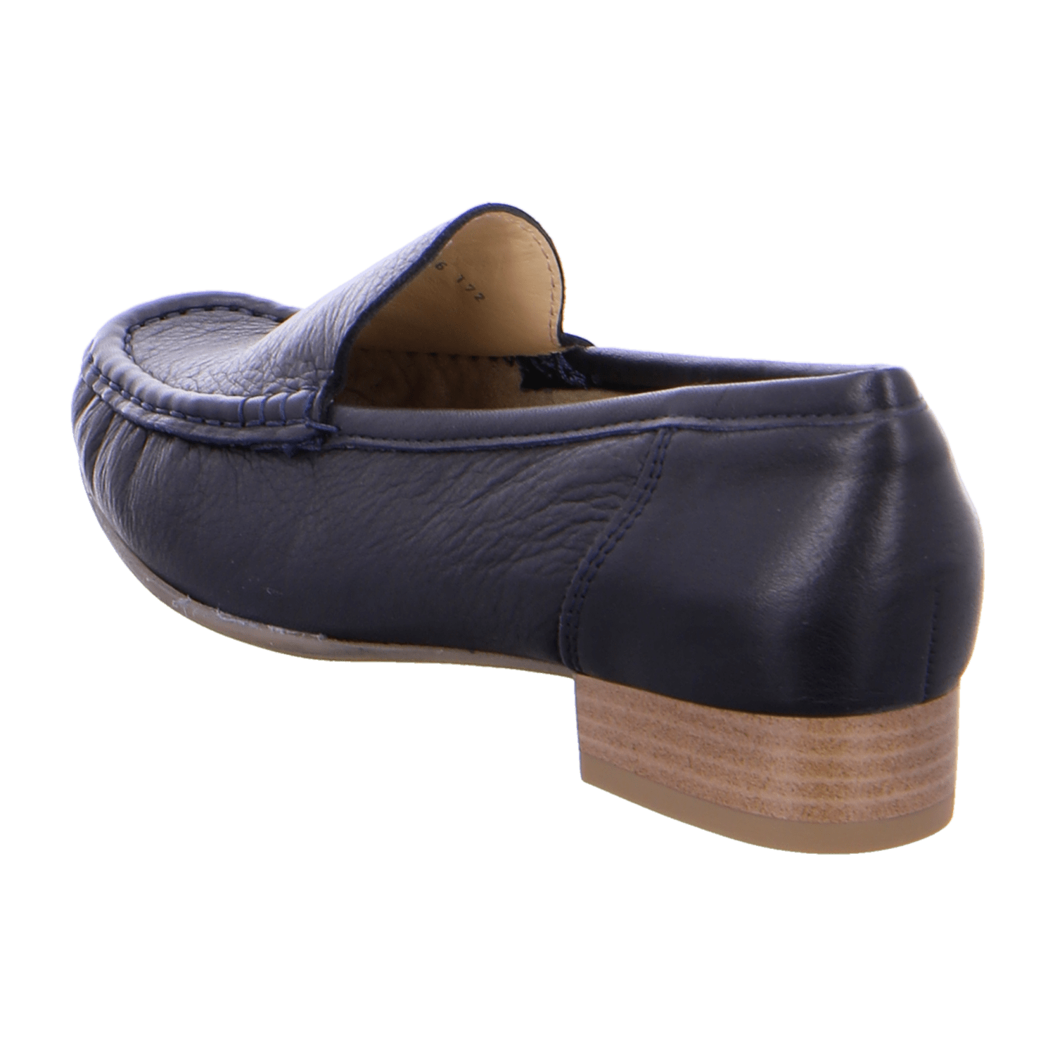 ARA ATLANTA Women's Moccasin in Blue Smooth Leather with Textile Lining and Synthetic Sole