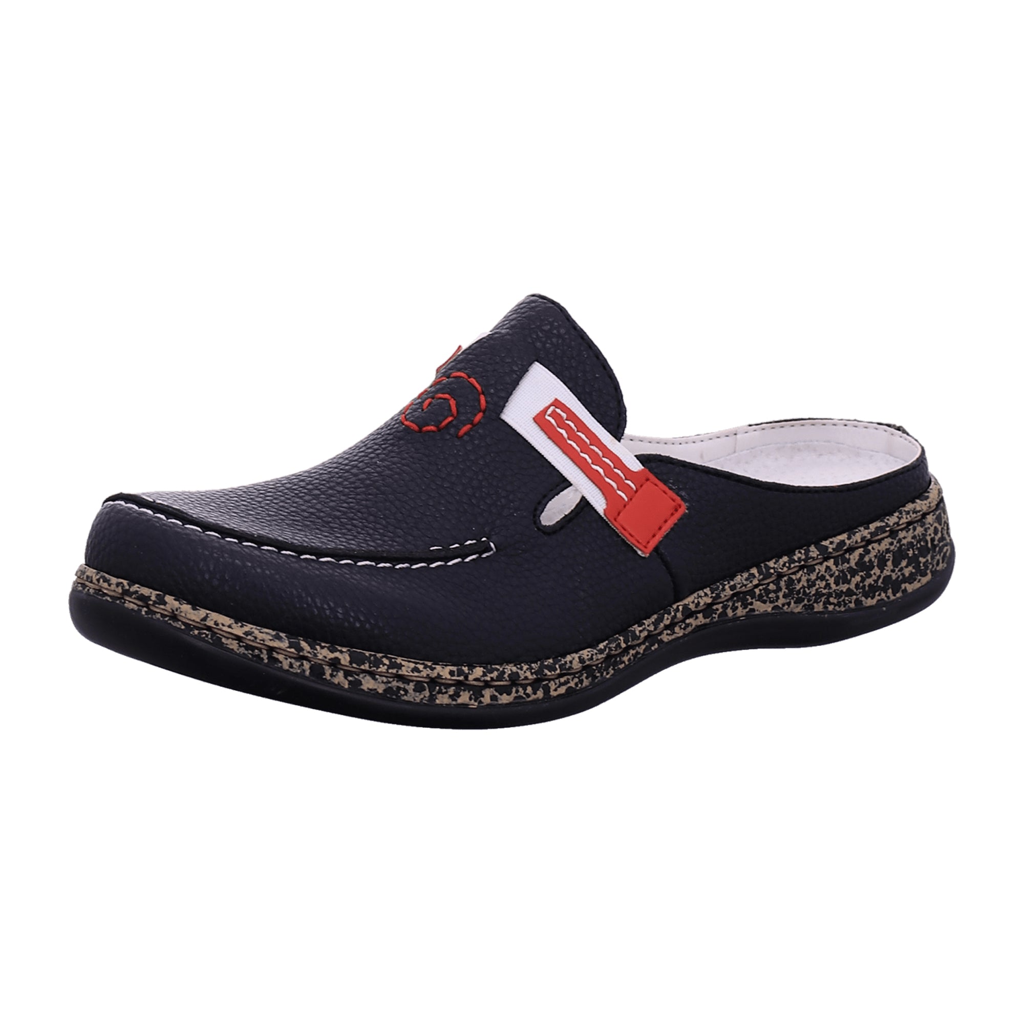 Rieker Women's Blue Slip-On Clogs Comfortable Lightweight Shock-Absorbing Shoes