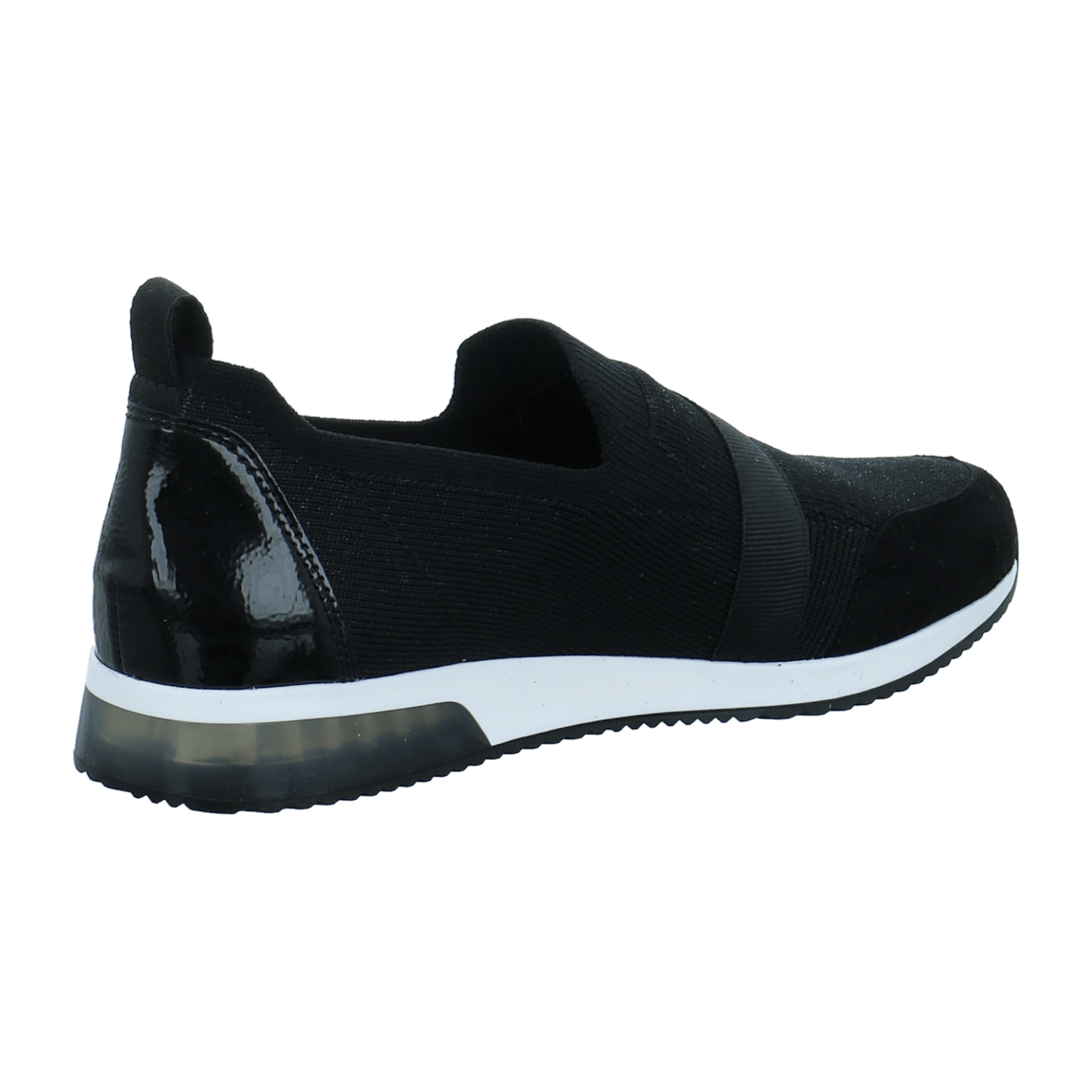 ARA LISBON Women's Nubuck Leather Slip-On Loafers in Black