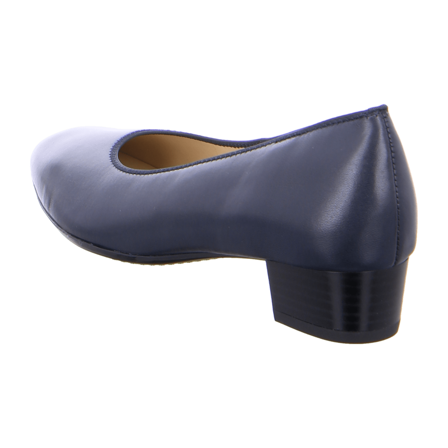 ara MILANO Women's Pumps in Blue Smooth Leather with Closed Toe and Synthetic Sole