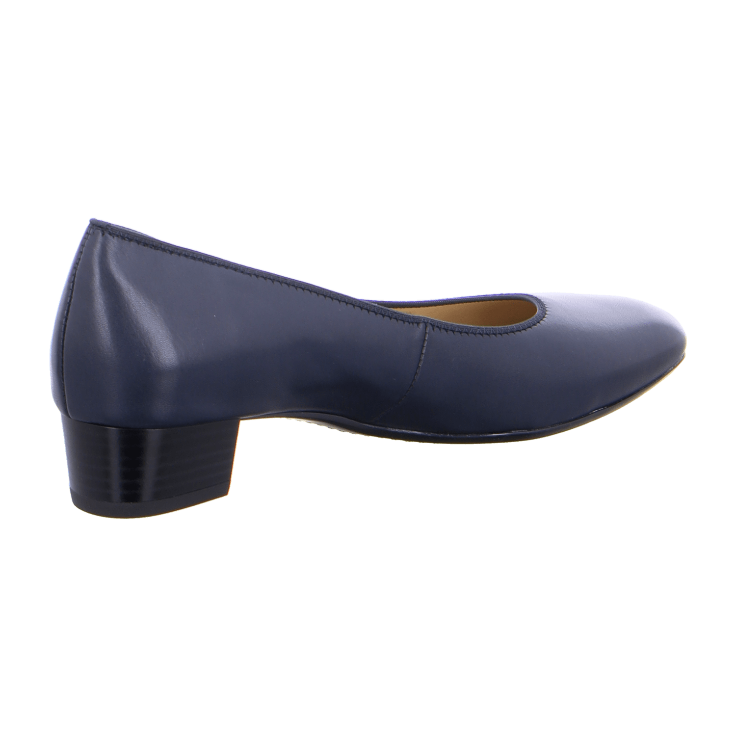 ara MILANO Women's Pumps in Blue Smooth Leather with Closed Toe and Synthetic Sole