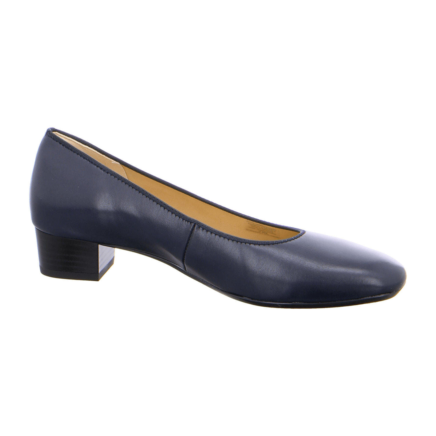 ara MILANO Women's Pumps in Blue Smooth Leather with Closed Toe and Synthetic Sole