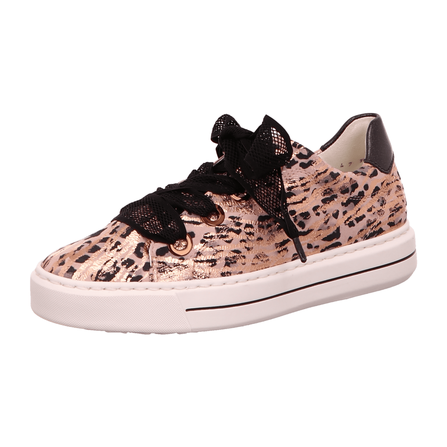ARA COURTYARD Women's Animal Print Low-Top Lace-Up Sneakers in Suede