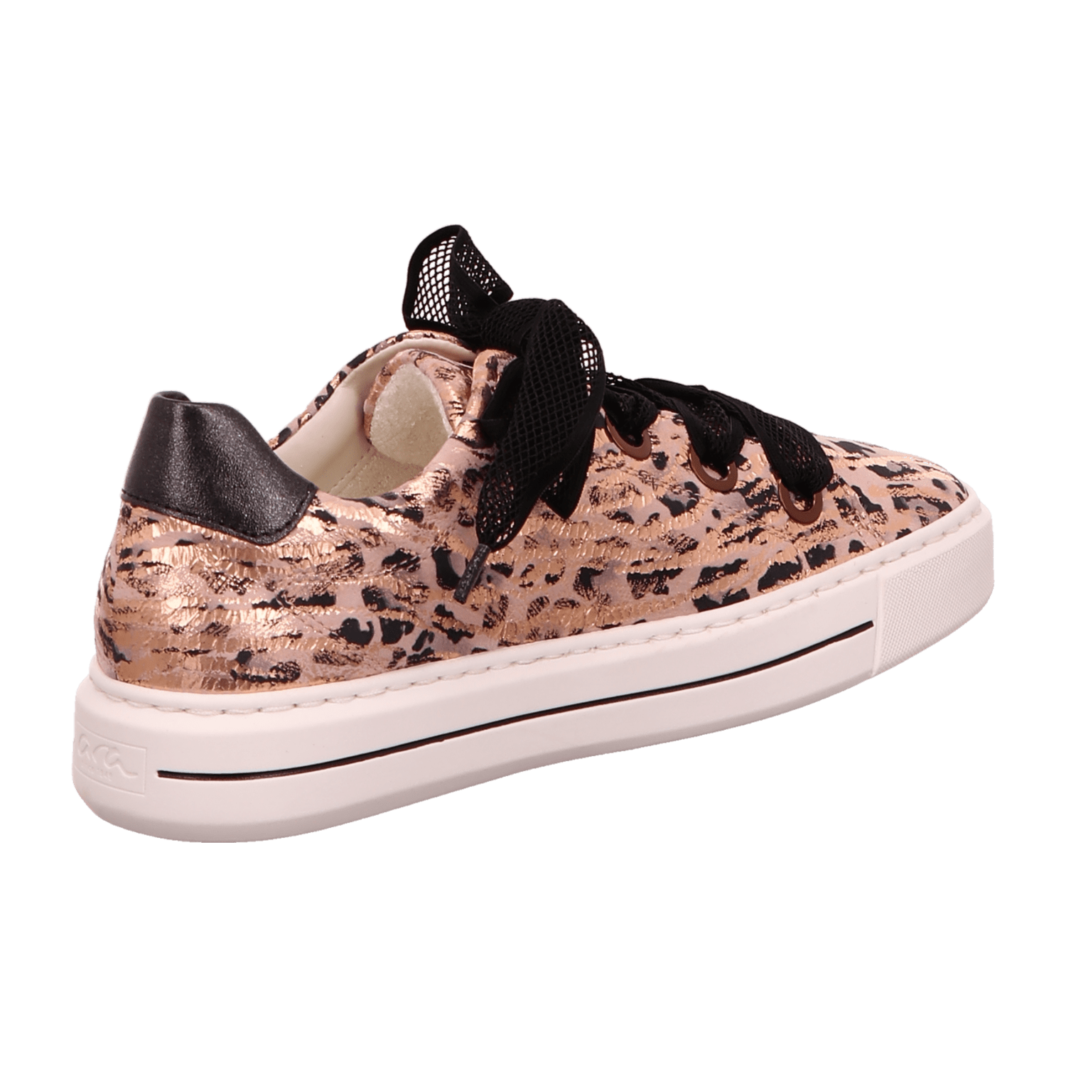 ARA COURTYARD Women's Animal Print Low-Top Lace-Up Sneakers in Suede
