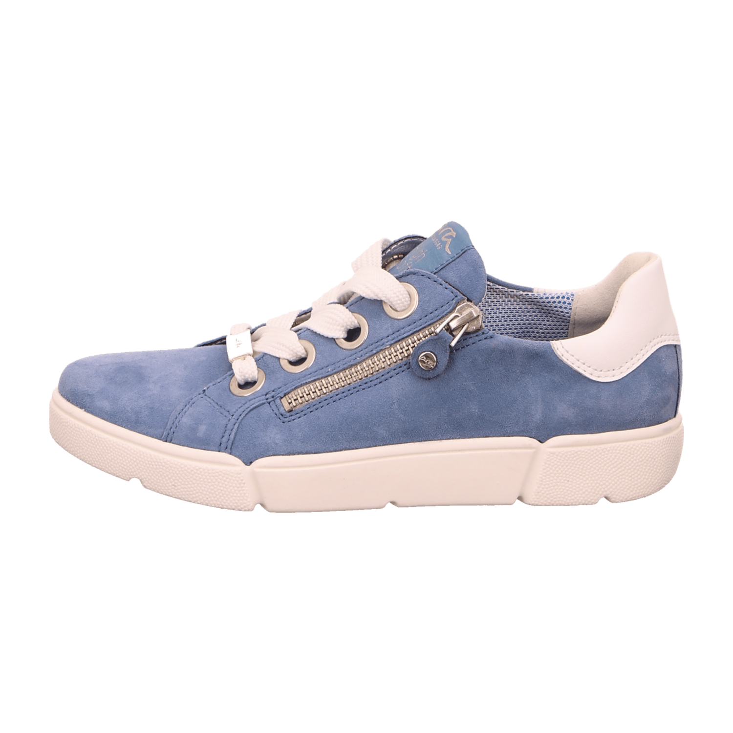 ARA Women's Blue Suede Oxford Shoes with Closed Toe and Cold-Weather Lined Interior