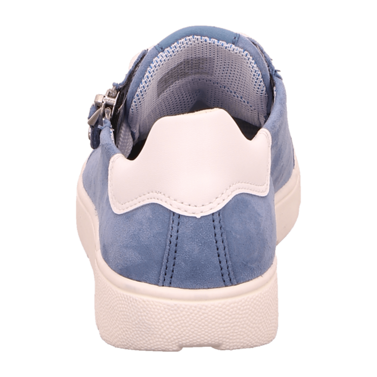 ARA Women's Blue Suede Oxford Shoes with Closed Toe and Cold-Weather Lined Interior