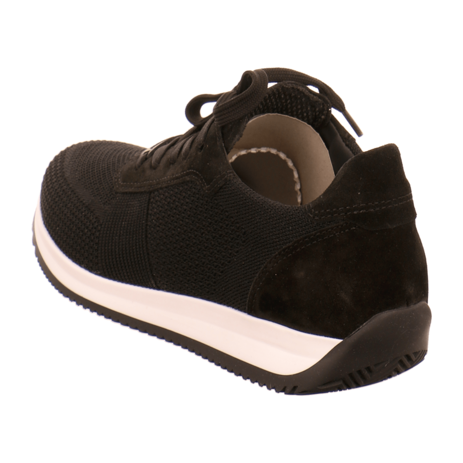 ARA Men's Gray Nubuck Leather Lace-Up Shoes with Synthetic Sole and Cold Comfort Lining, Low-Top Style - Bartel-Shop