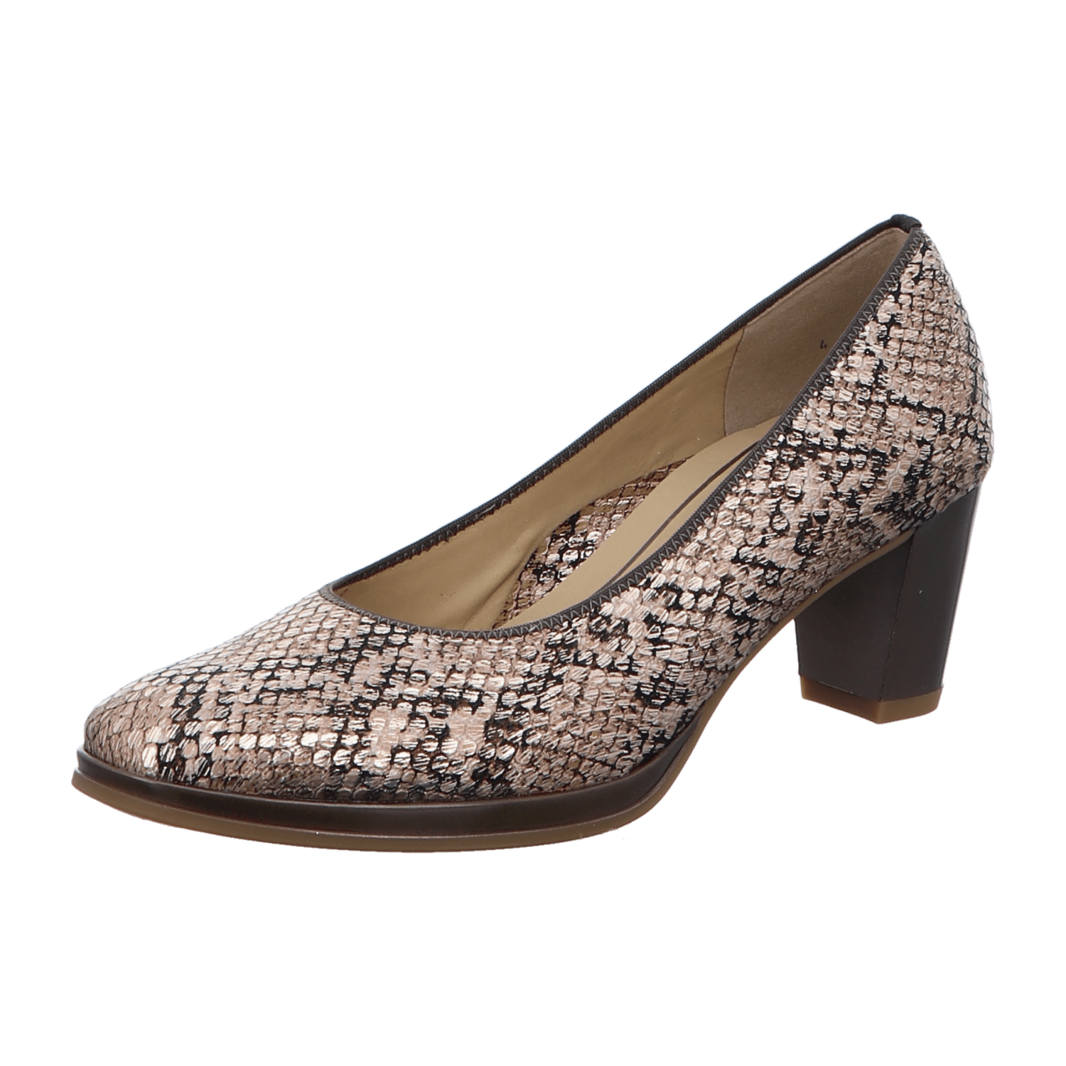 ARA ORLY Women's Pumps in Soft Blue Leather with Square Toe - Bartel-Shop