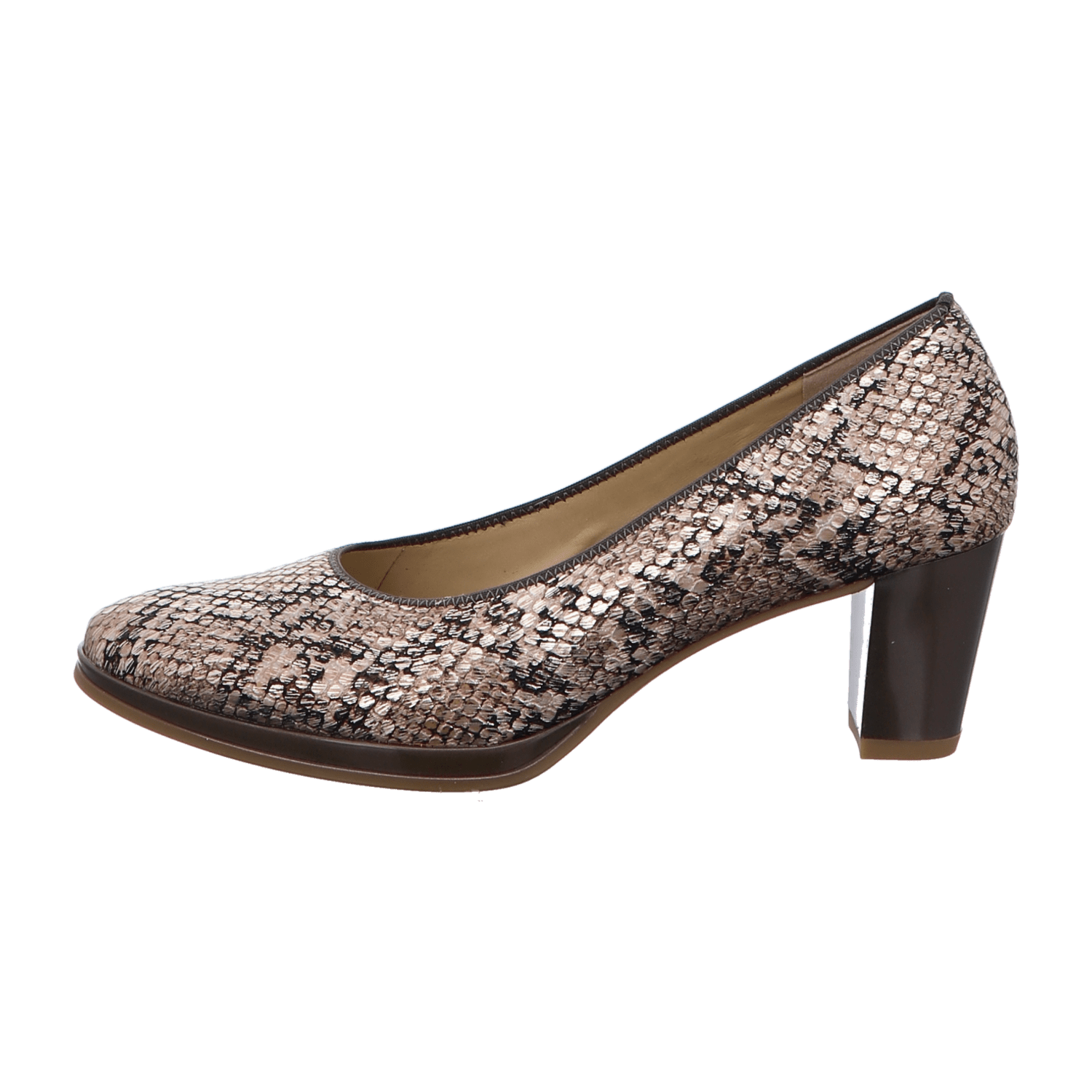 ARA ORLY Women's Pumps in Soft Blue Leather with Square Toe - Bartel-Shop