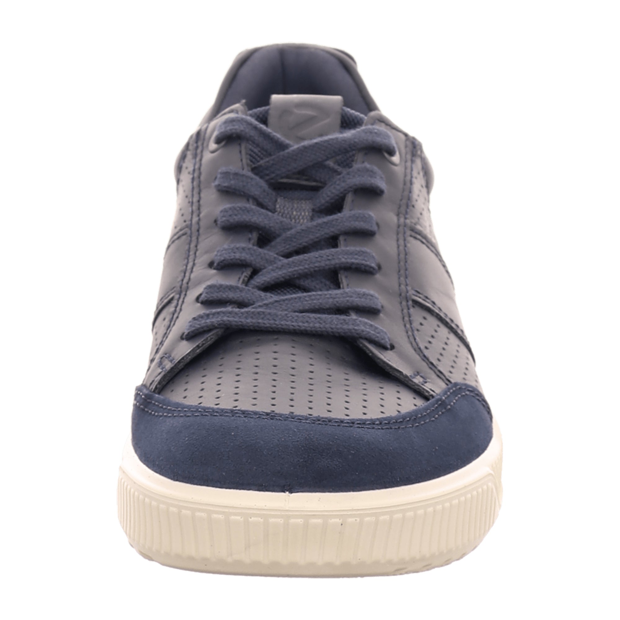 Ecco Byway Men's Blue Lace-Up Casual Shoe, Durable Leather & Textile