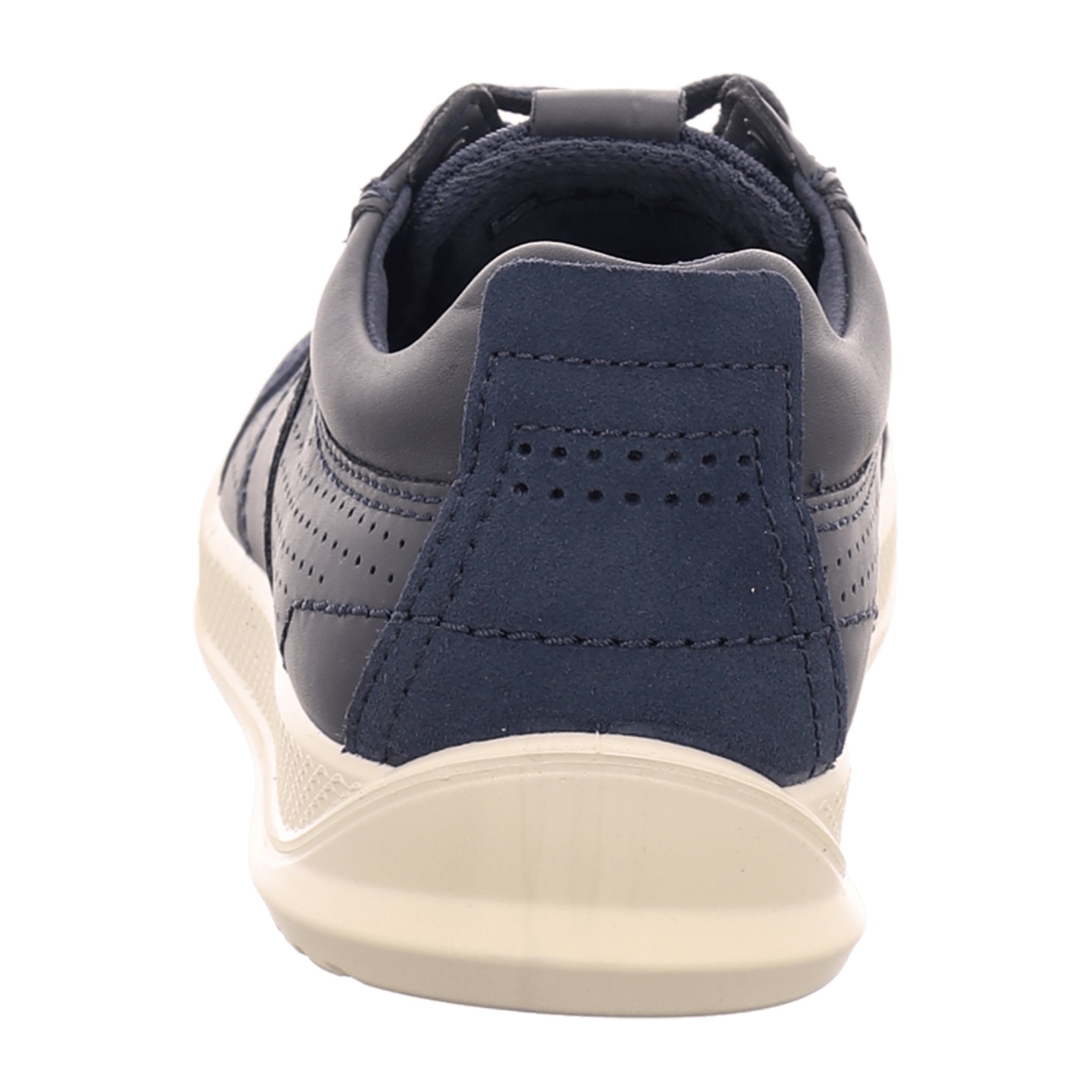 Ecco Byway Men's Blue Lace-Up Casual Shoe, Durable Leather & Textile