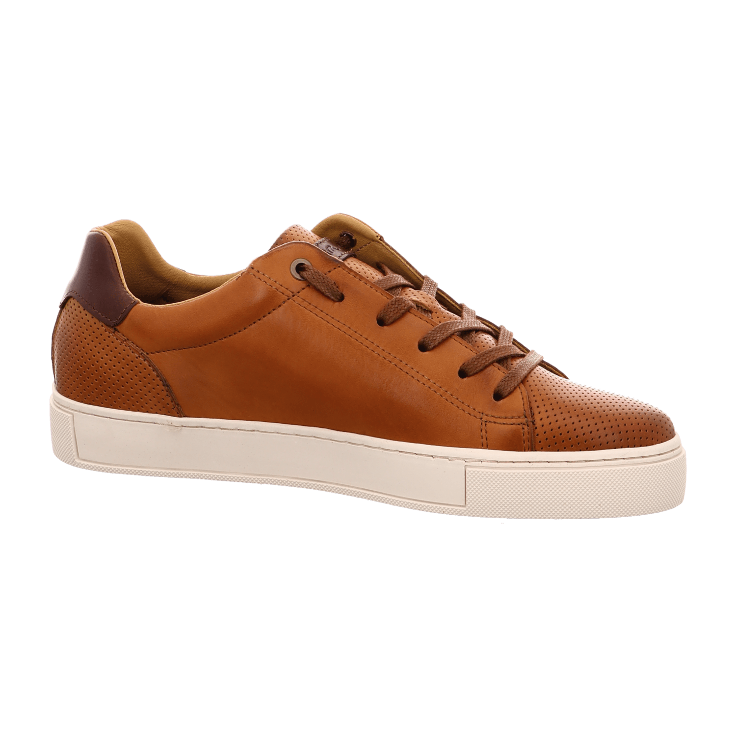 ARA MPard Highsoft Men's Lace-Up Shoes in Smooth Leather, Brown, Low-Top Style, Cold-Weather Lined, Rubber Sole