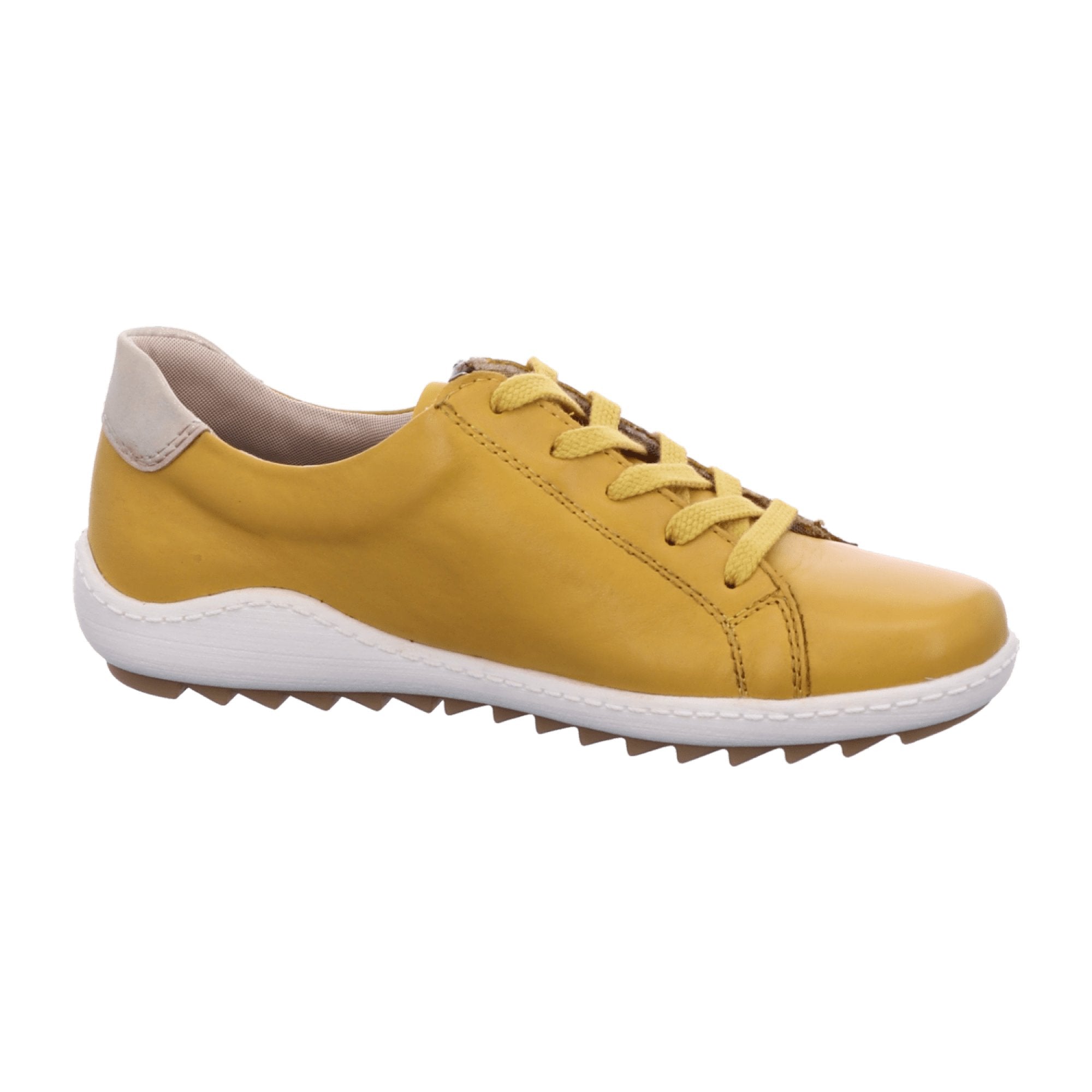 Remonte Comfortable Lace-Up Shoes for Women Yellow