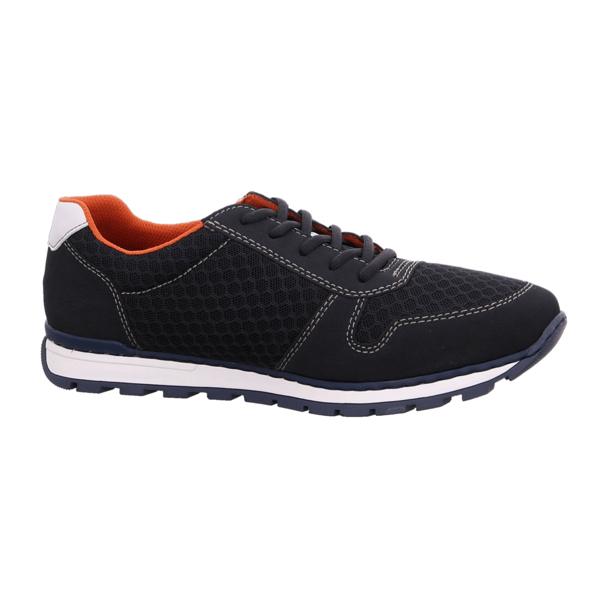 Rieker Blue Lace-Up Shoes Comfortable Lightweight Textile and Synthetic Upper