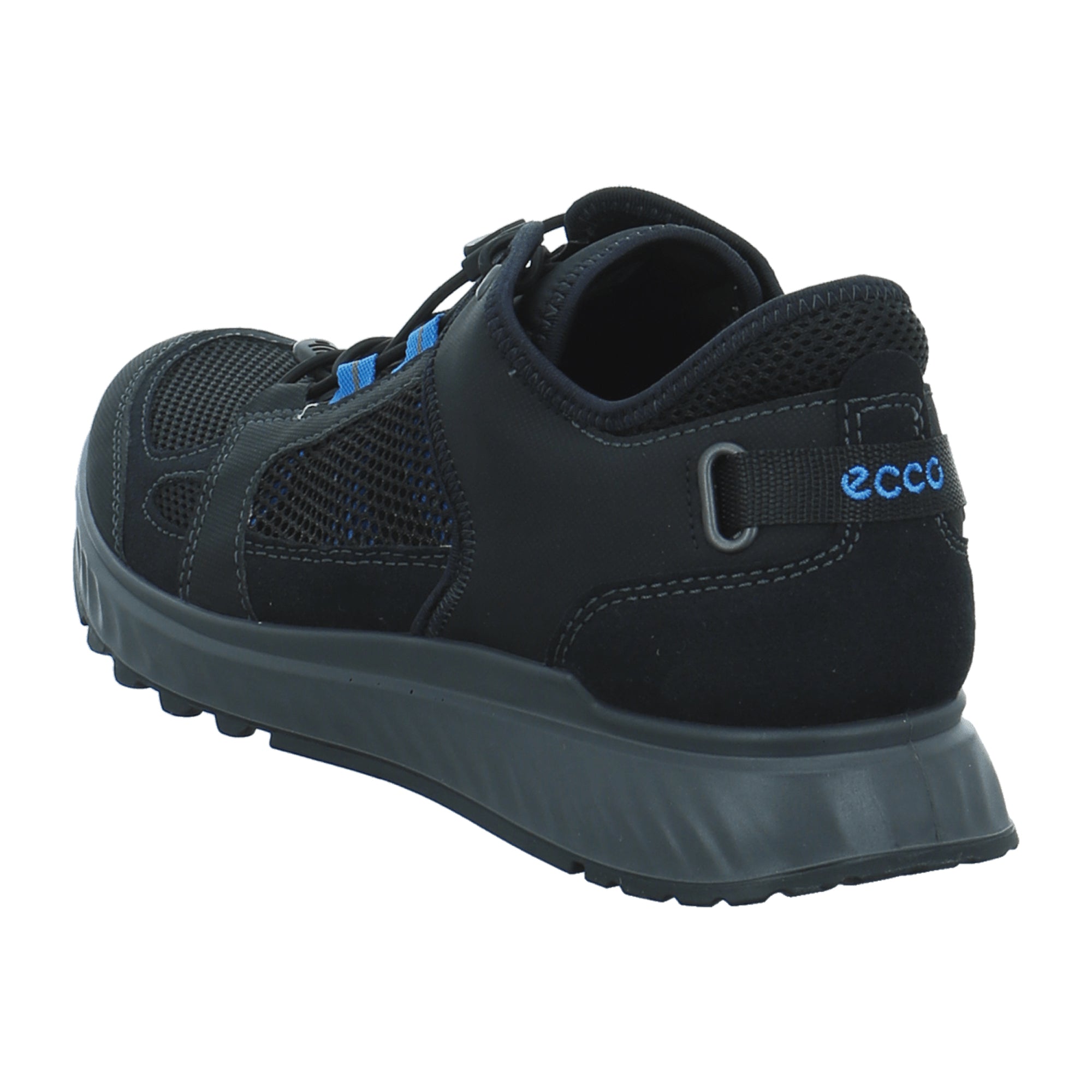 Ecco Men's Outdoor Shoes - Durable & Stylish in Black/Olympian Blue