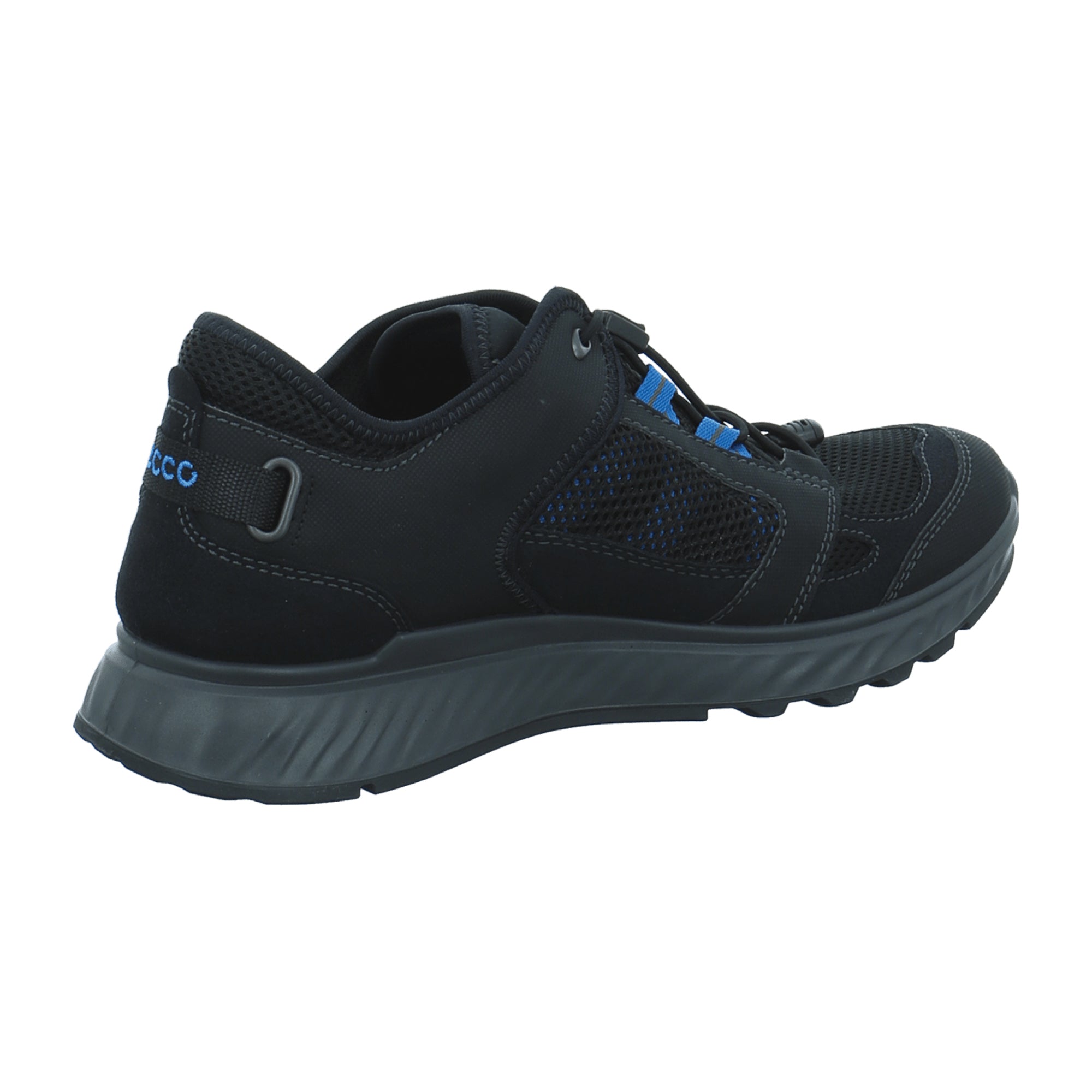 Ecco Men's Outdoor Shoes - Durable & Stylish in Black/Olympian Blue