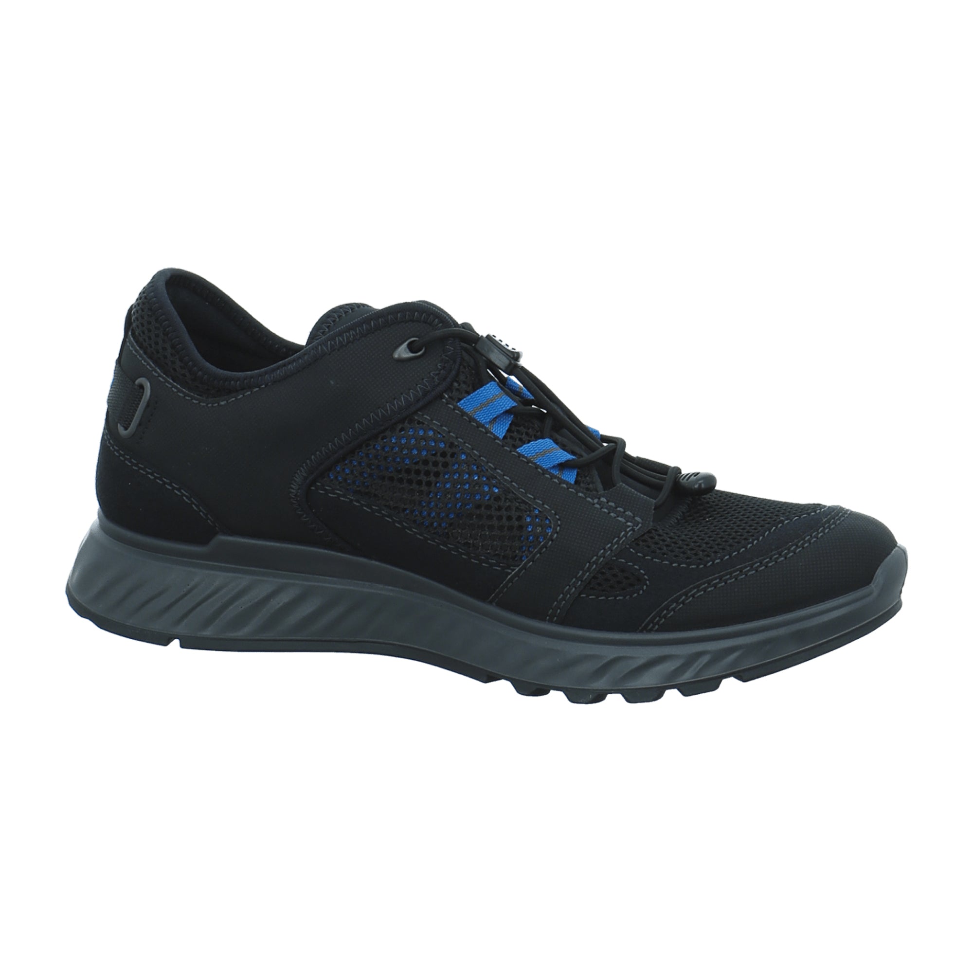 Ecco Men's Outdoor Shoes - Durable & Stylish in Black/Olympian Blue