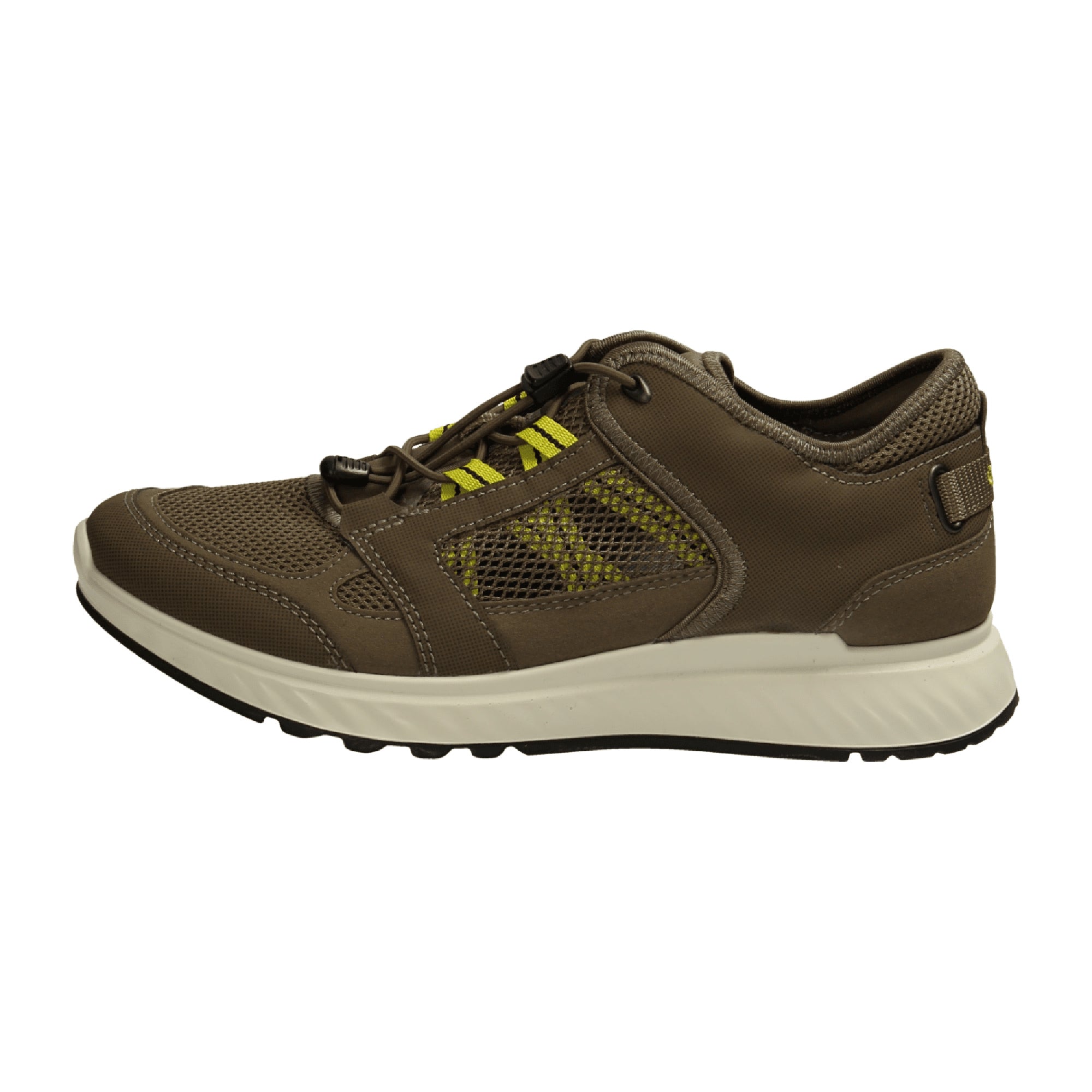 ECCO Exostride Men's Sneakers, Stylish Gray Comfort Shoes with Elastic Laces