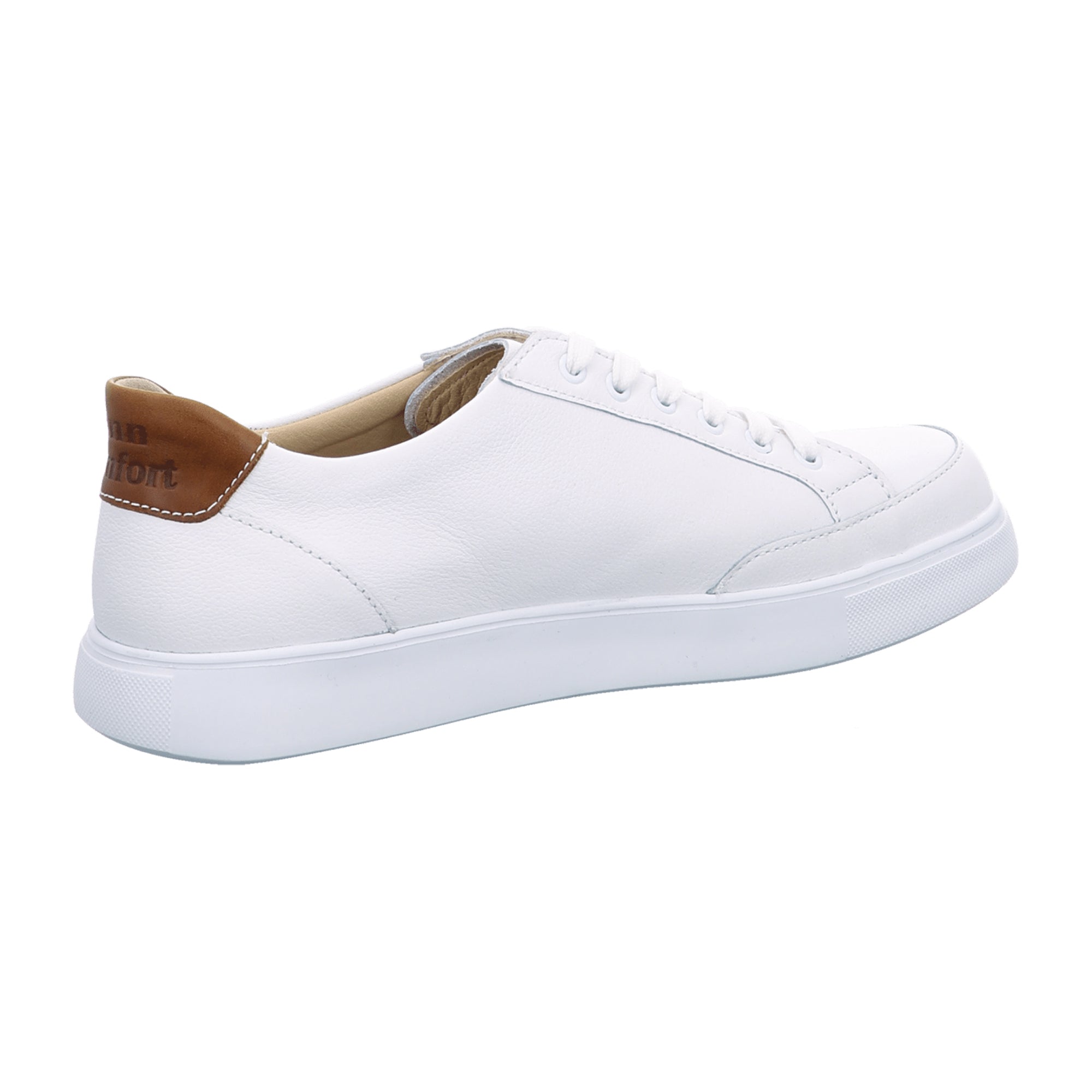 Finn Comfort Brandon Men's Comfort Shoes, Stylish White Leather