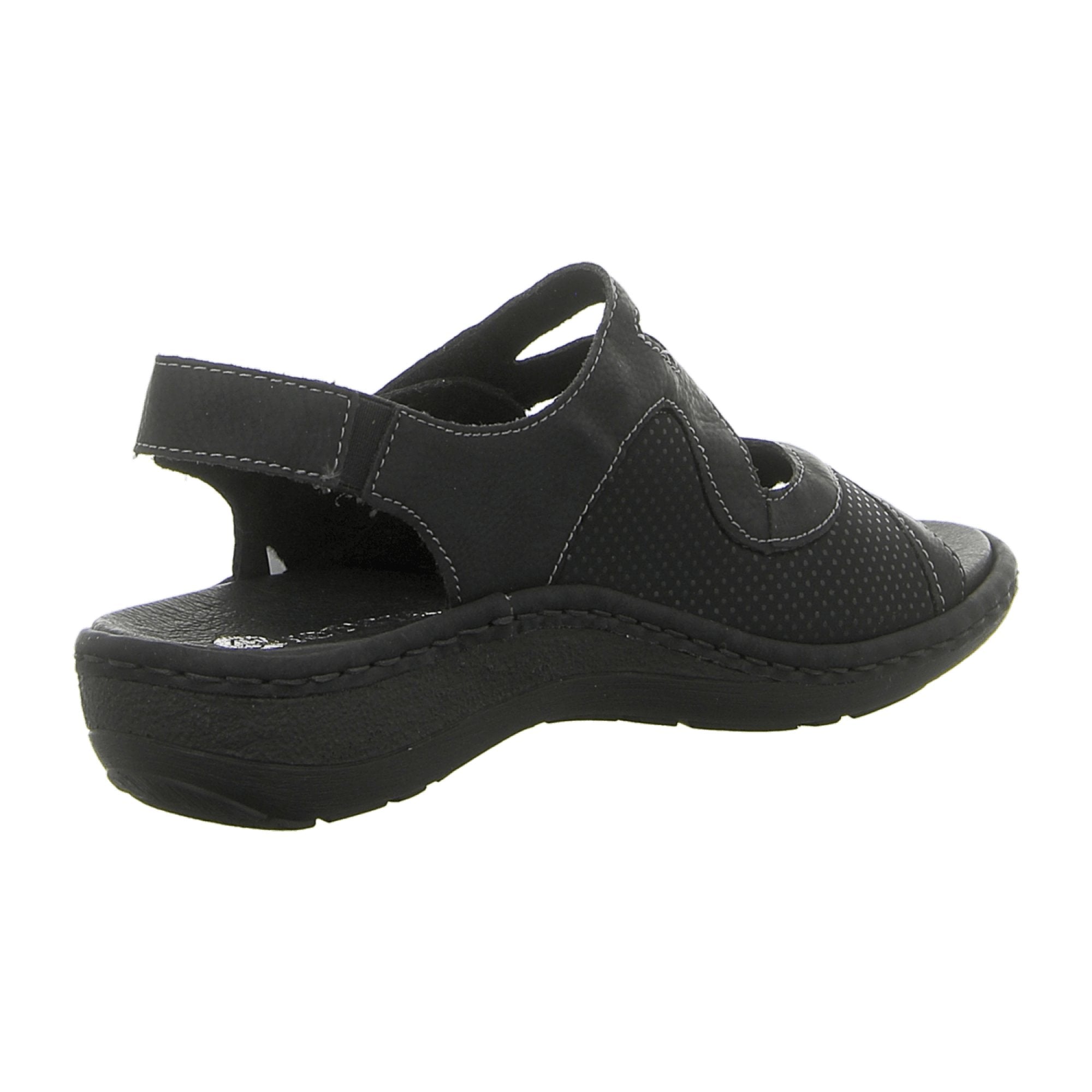 Remonte Comfortable Women's Sandals Black Velcro Closure Spring Summer