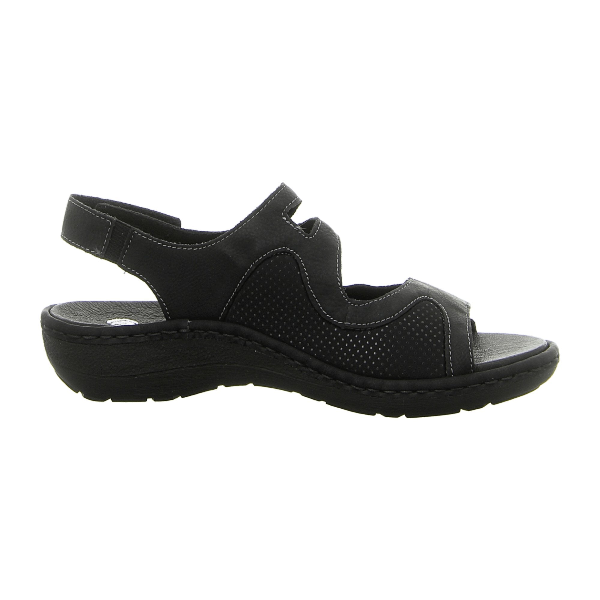 Remonte Comfortable Women's Sandals Black Velcro Closure Spring Summer