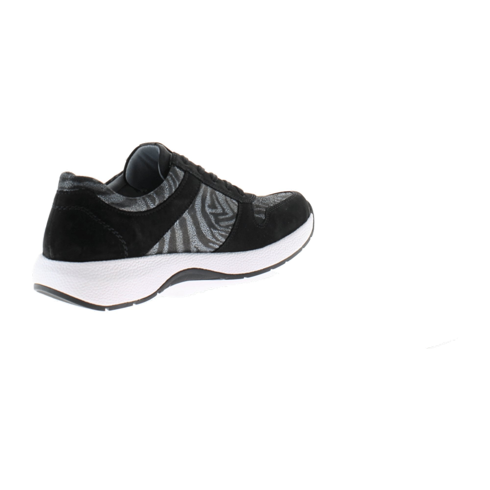 Remonte Talamon Black Graphic Women's Shoes with Zip and Wedge Heel