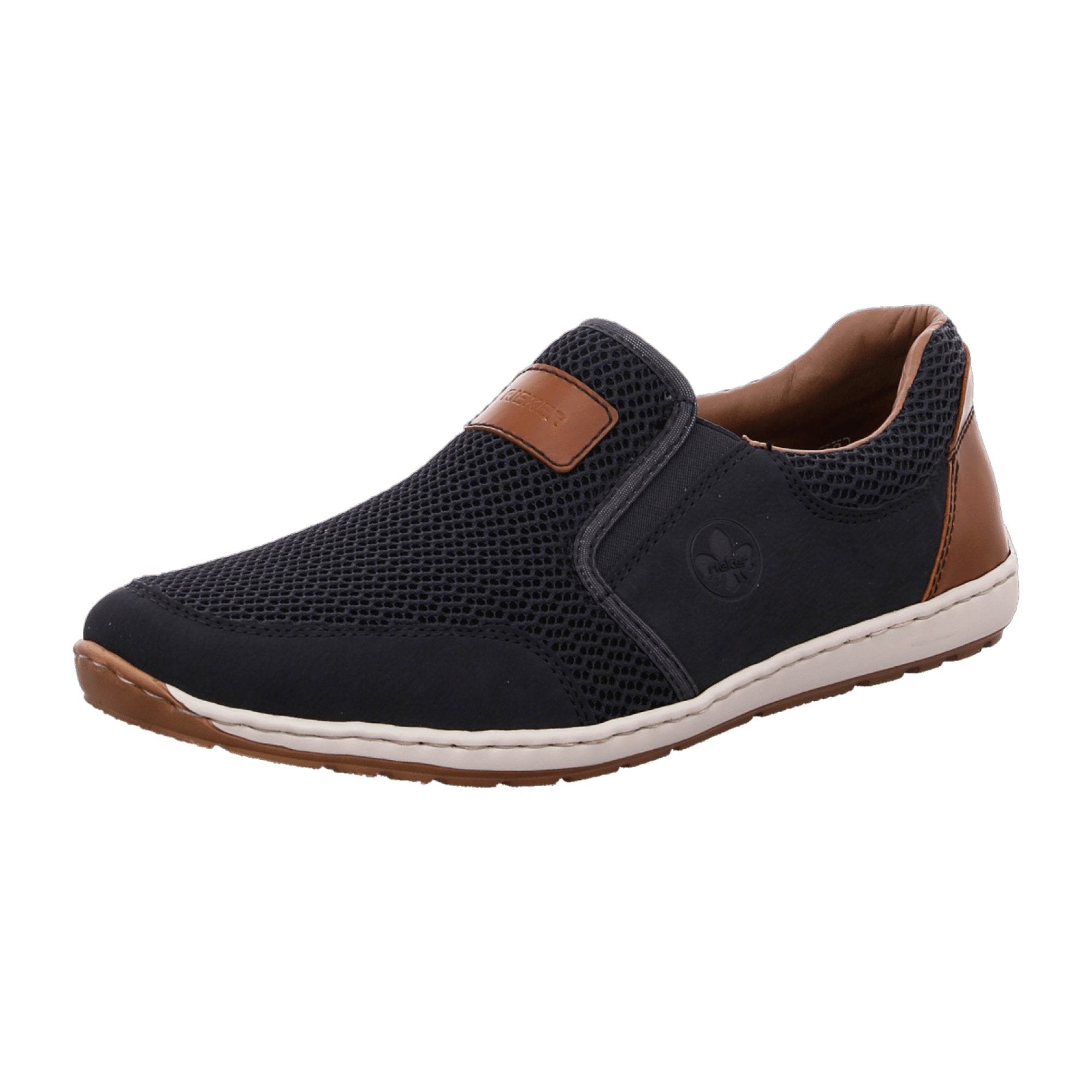 Rieker Blue Slip-On Shoes with Comfort Fit and Shock Absorbing Sole
