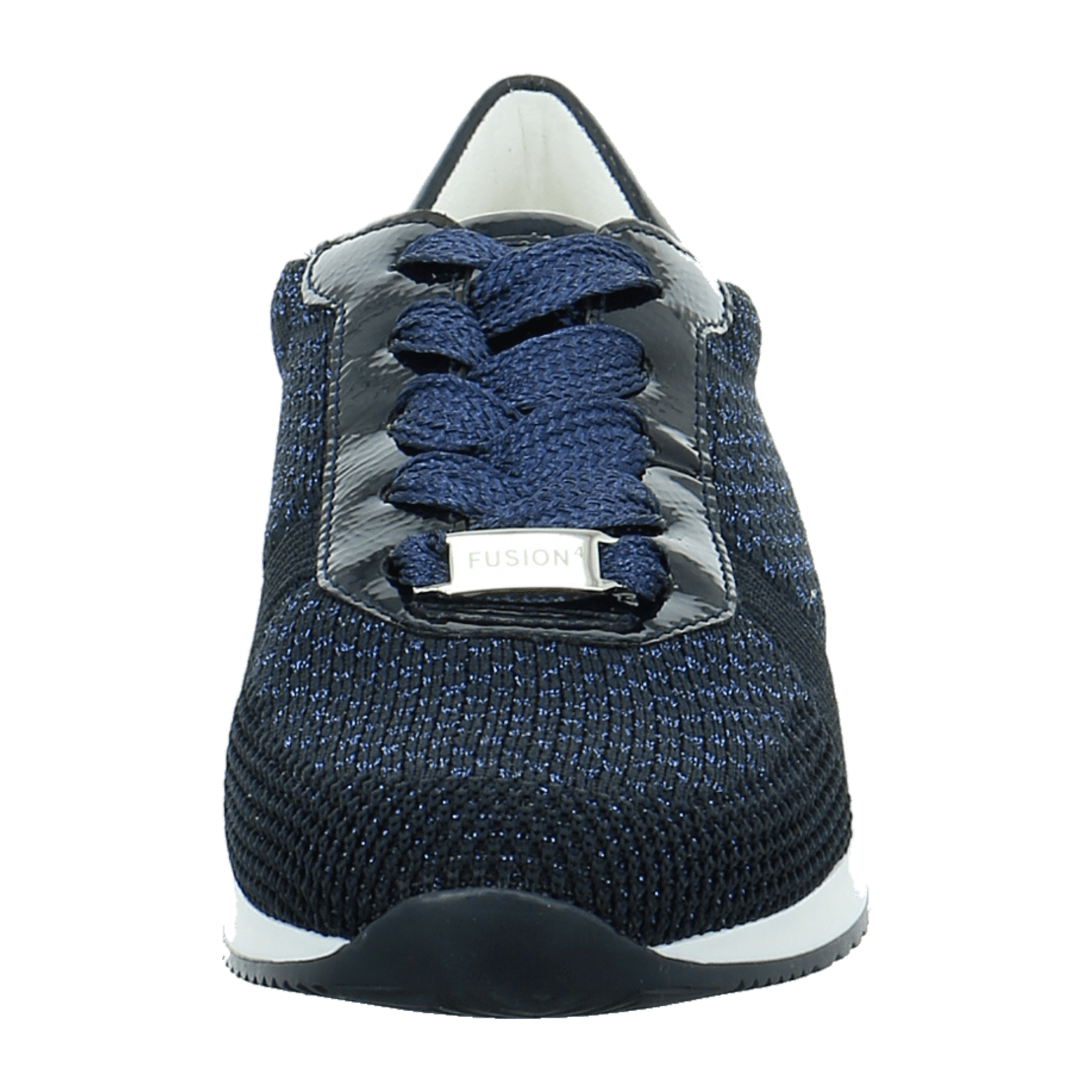 ARA LISBON Women's Lace-Up Shoes Patent Leather Blue Low Top Style Round Toe Cold Weather Lined