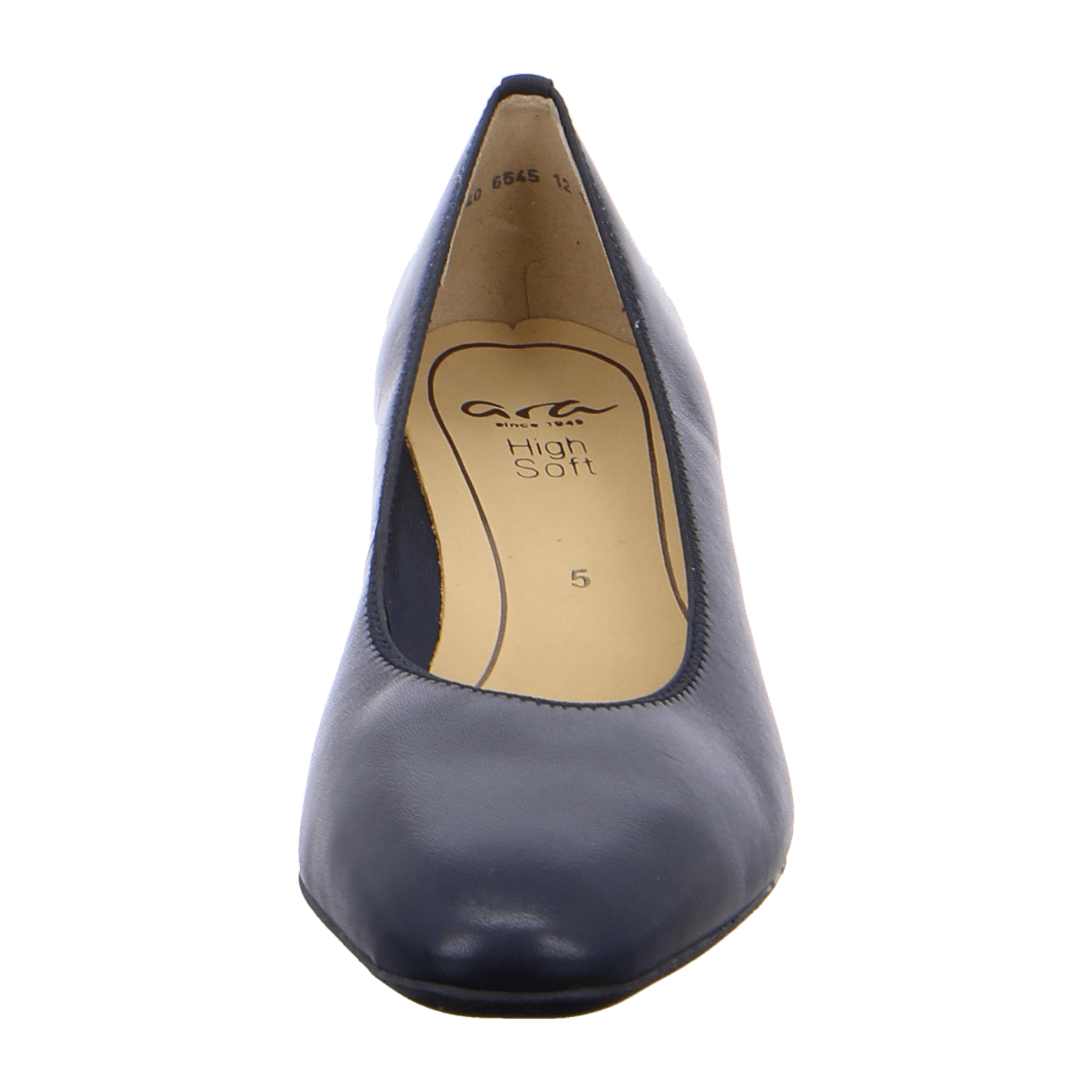 ARA VERONA Women's Square-Toe Blue Smooth Leather Pumps