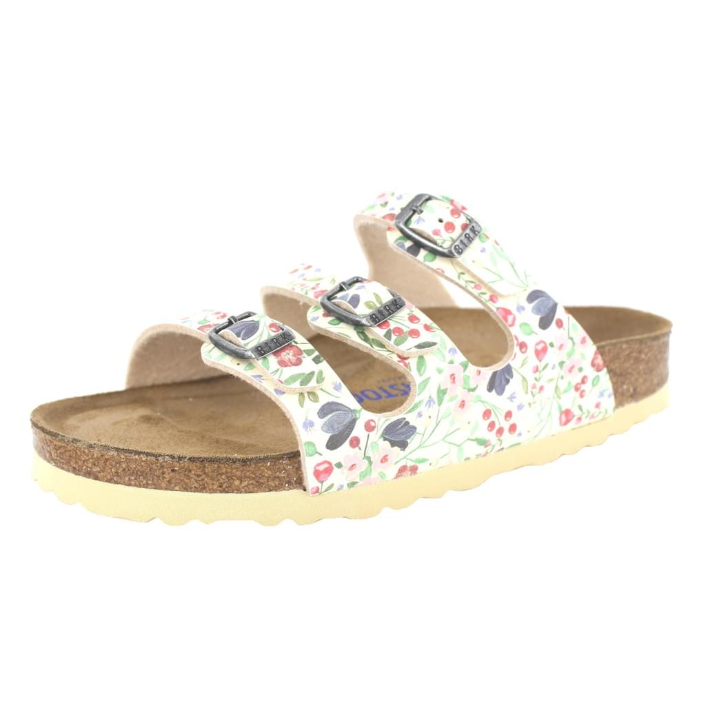 Birkenstock Florida mules beige Birko-Flor - Bartel-Shop