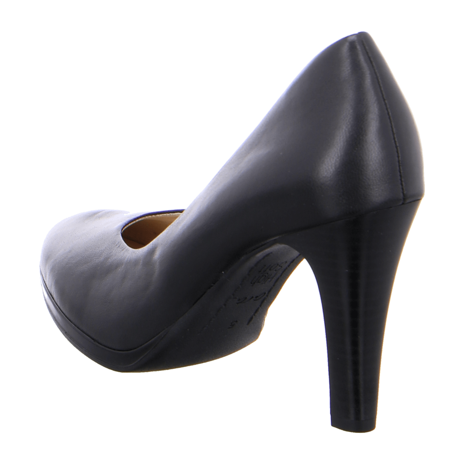 ARA LUXEMBOURG 12-14930-23 Women's Black Smooth Leather Slip-On Pumps