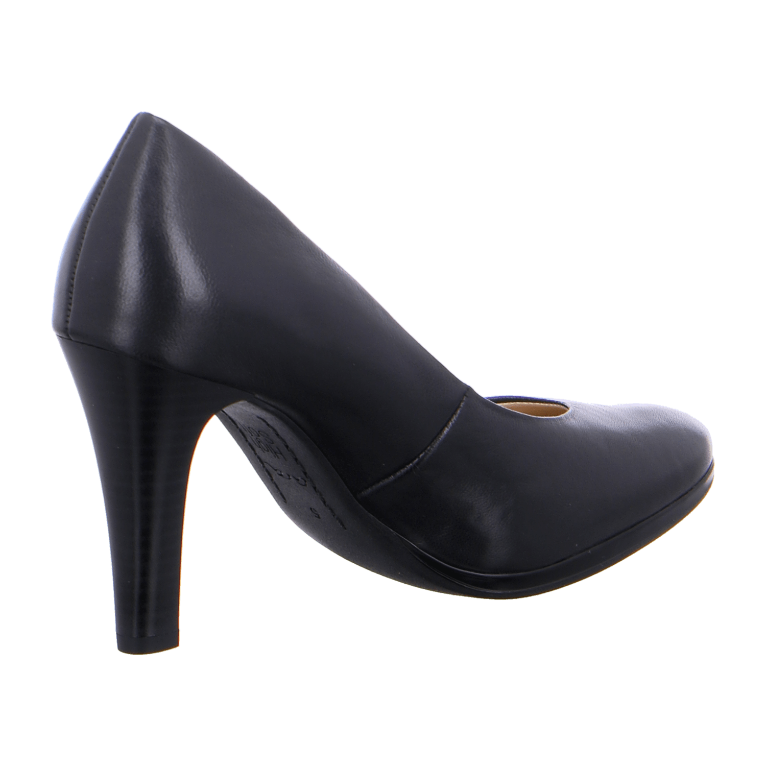 ARA LUXEMBOURG 12-14930-23 Women's Black Smooth Leather Slip-On Pumps