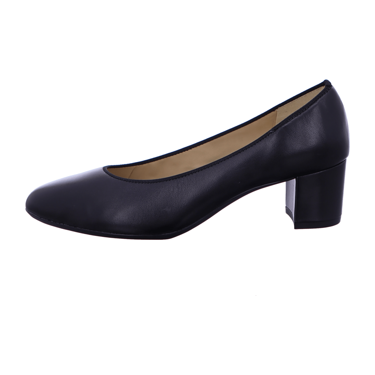 ARA KNOKKE KNOK Women's Pumps Black Smooth Leather Closed Toe Slip-On - Bartel-Shop