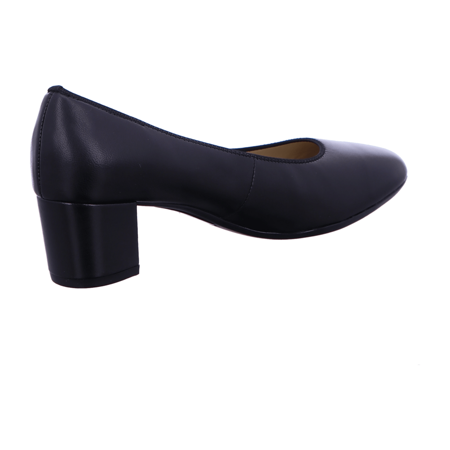 ARA KNOKKE KNOK Women's Pumps Black Smooth Leather Closed Toe Slip-On - Bartel-Shop