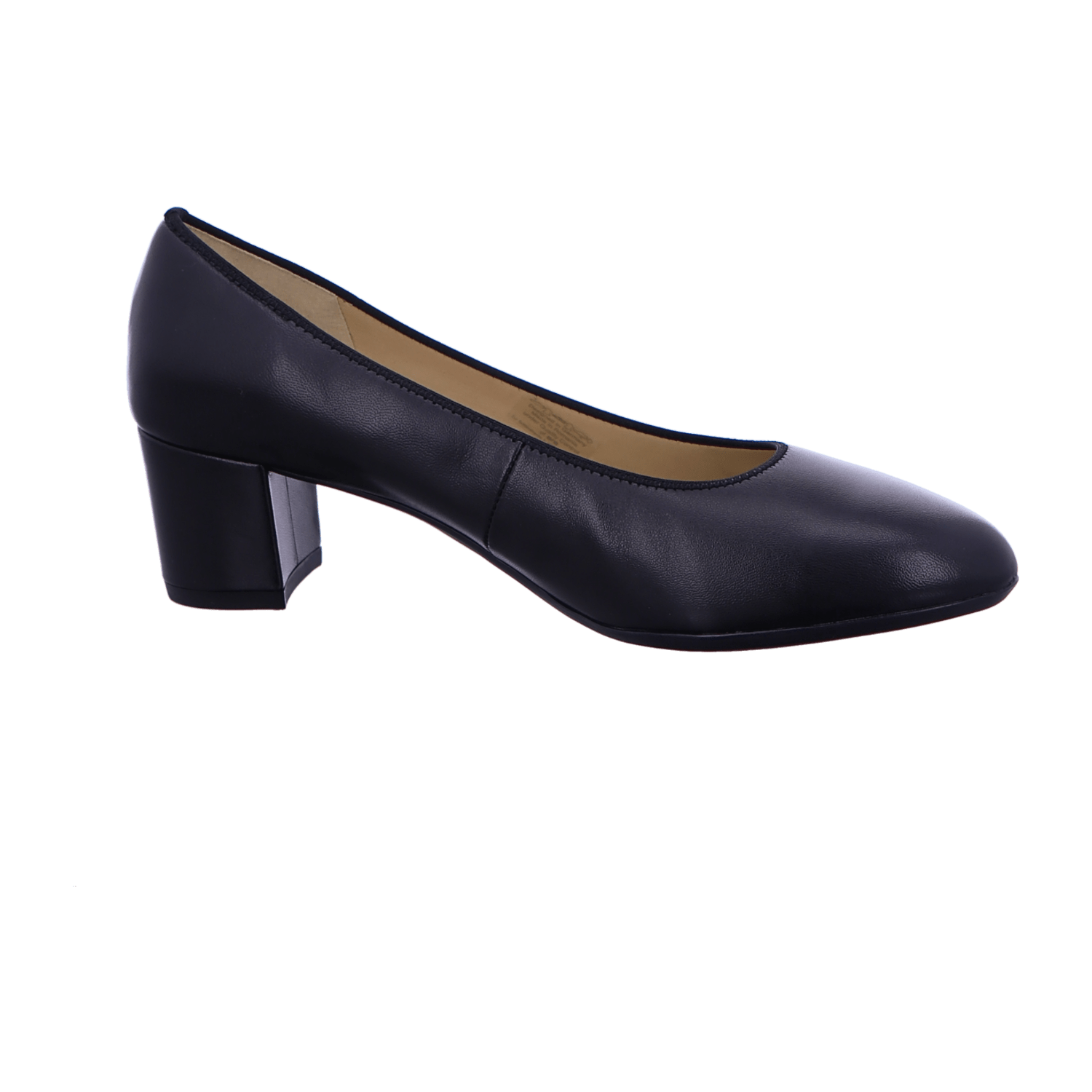 ARA KNOKKE KNOK Women's Pumps Black Smooth Leather Closed Toe Slip-On - Bartel-Shop