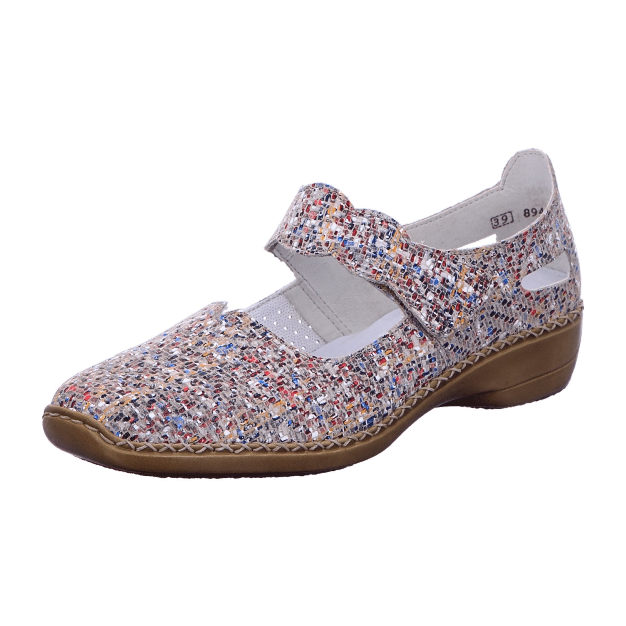 Rieker Colorful Women's Slip-On Shoes Comfortable Leather Casual Footwear