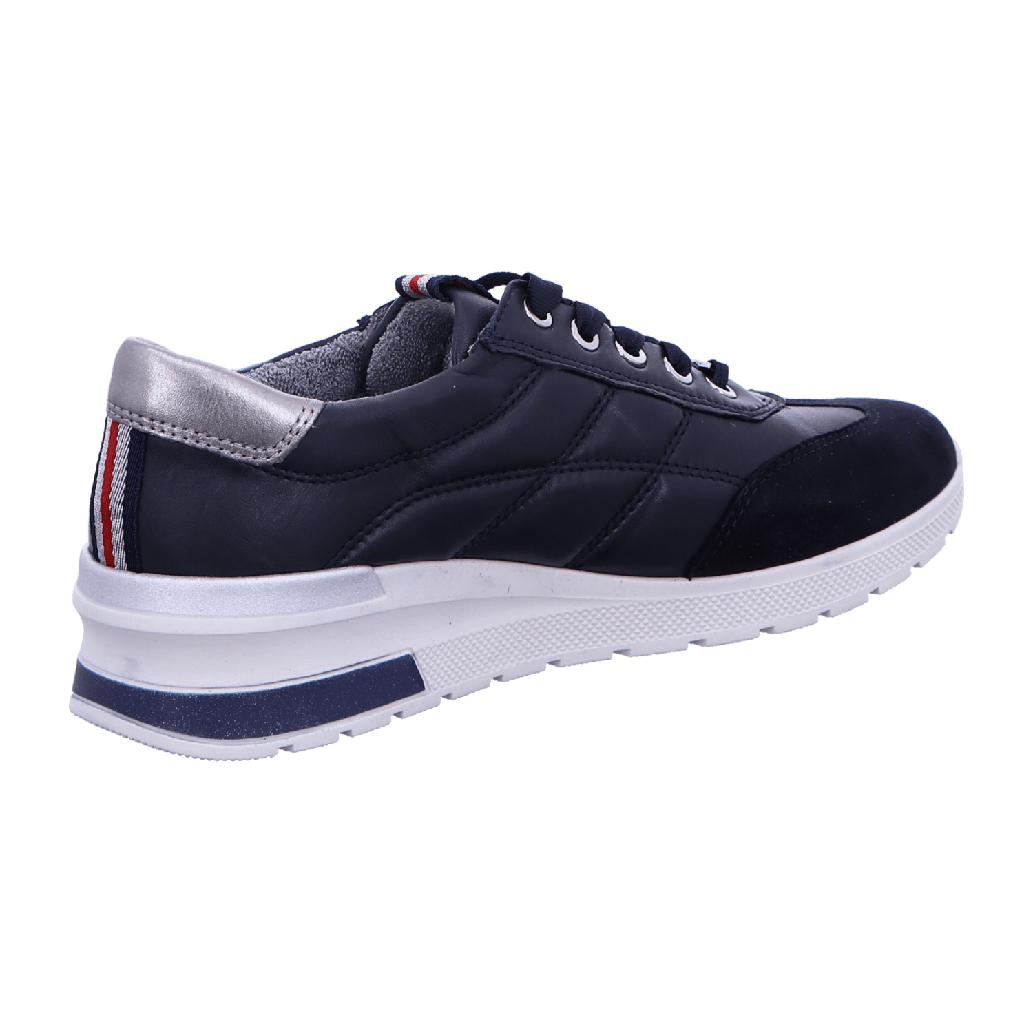 ARA NEAPLE NEAP Women's Low-Top Lace-Up Shoes in Blue Smooth Leather with EVA Sole