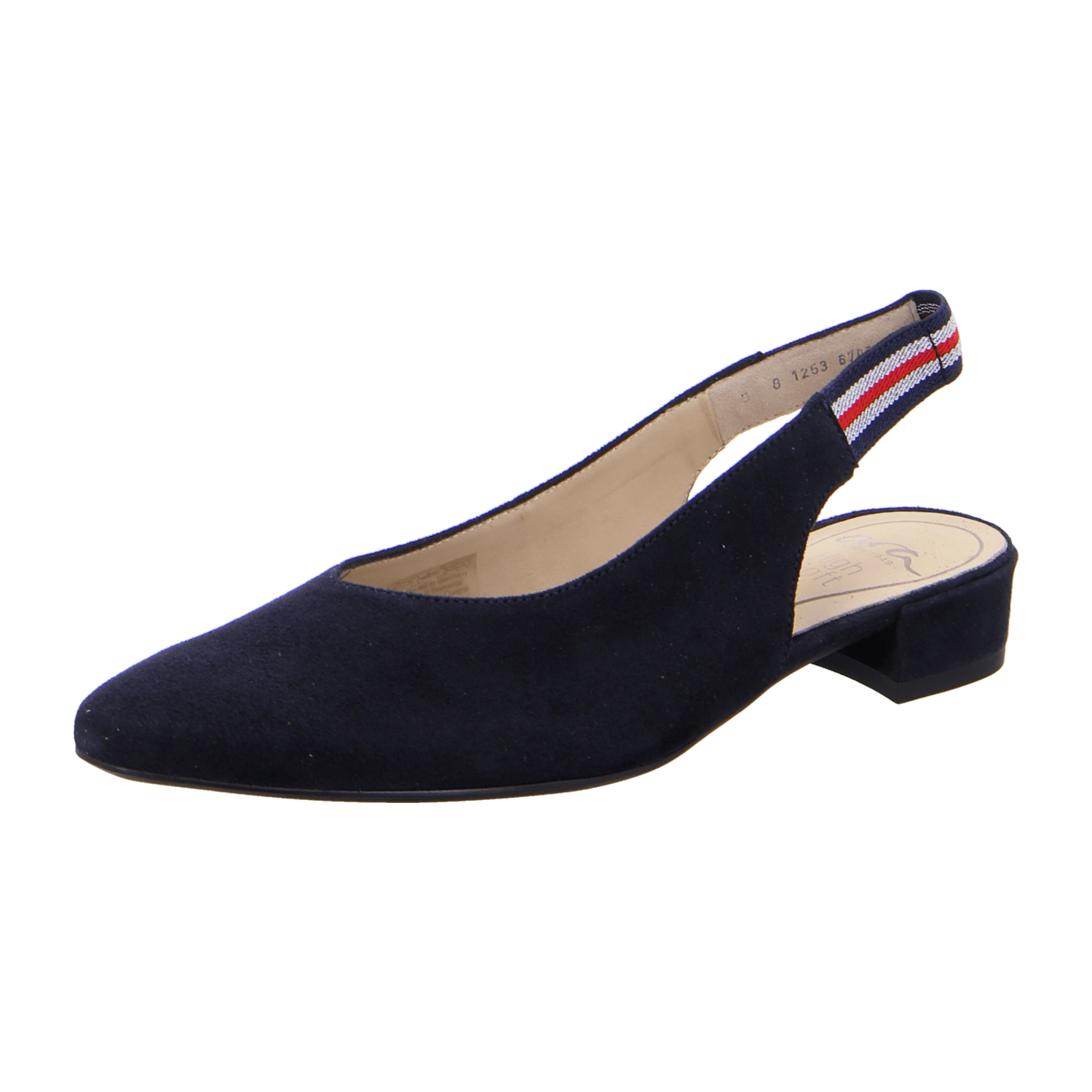 ARA Women's Blue Nubuck Slingback Pumps