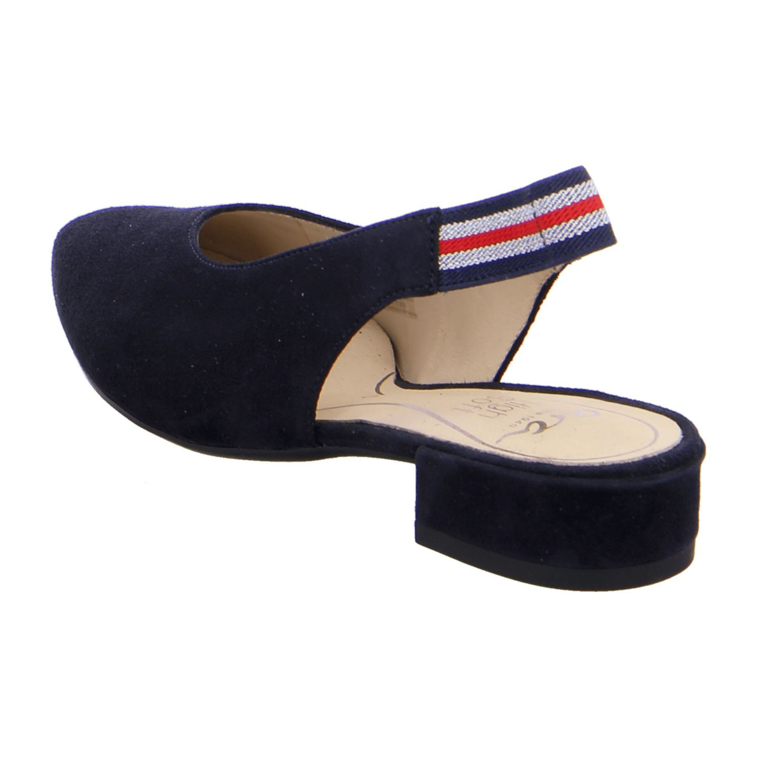 ARA Women's Blue Nubuck Slingback Pumps