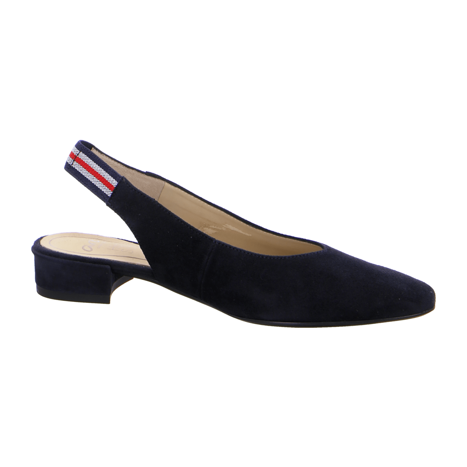 ARA Women's Blue Nubuck Slingback Pumps