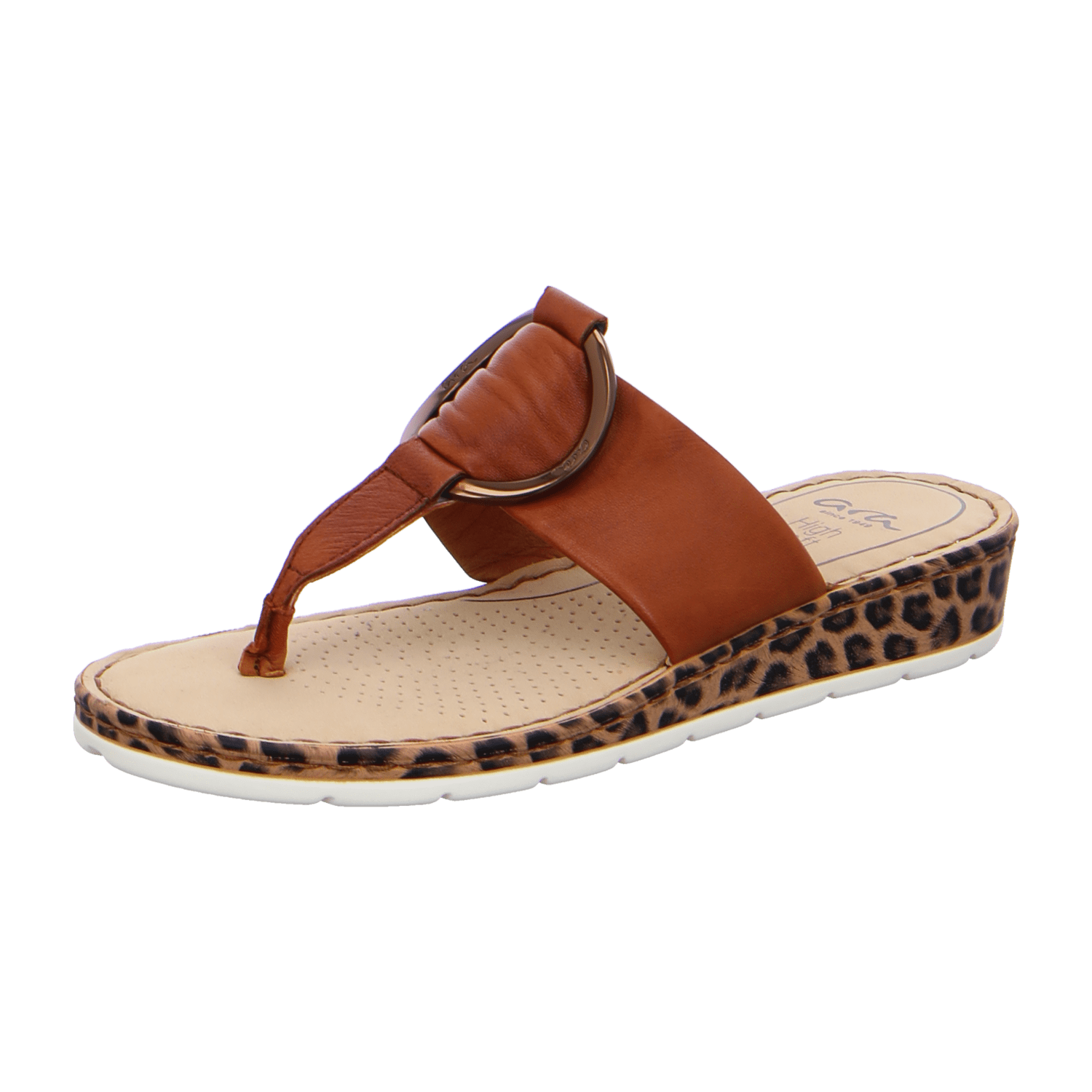 ARA POSITANO 12-16164-08 COGNAC SS 2021 Women's Leather Slip-On Mules in Brown