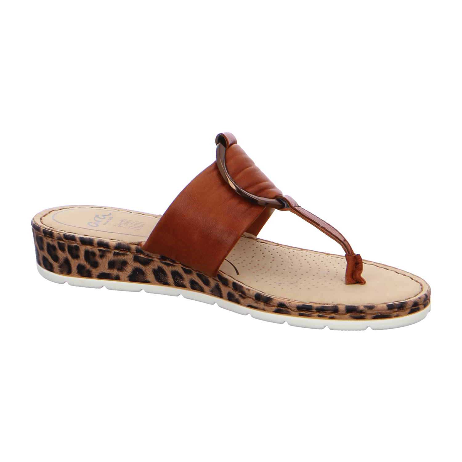 ARA POSITANO 12-16164-08 COGNAC SS 2021 Women's Leather Slip-On Mules in Brown